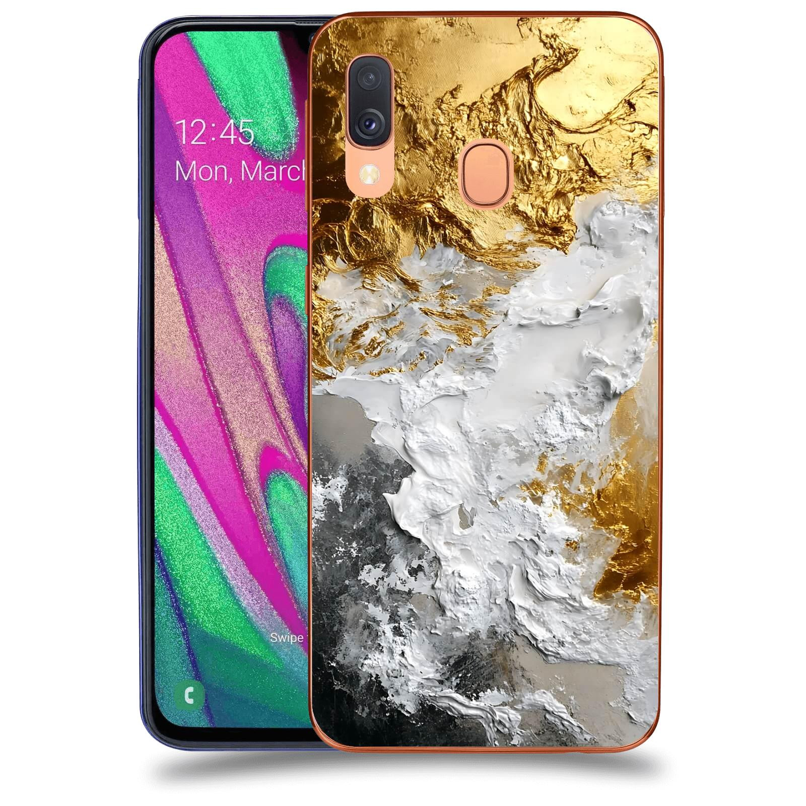 ACOVER Kryt na mobil Samsung Galaxy A40 A405F - Liquid Gold VI