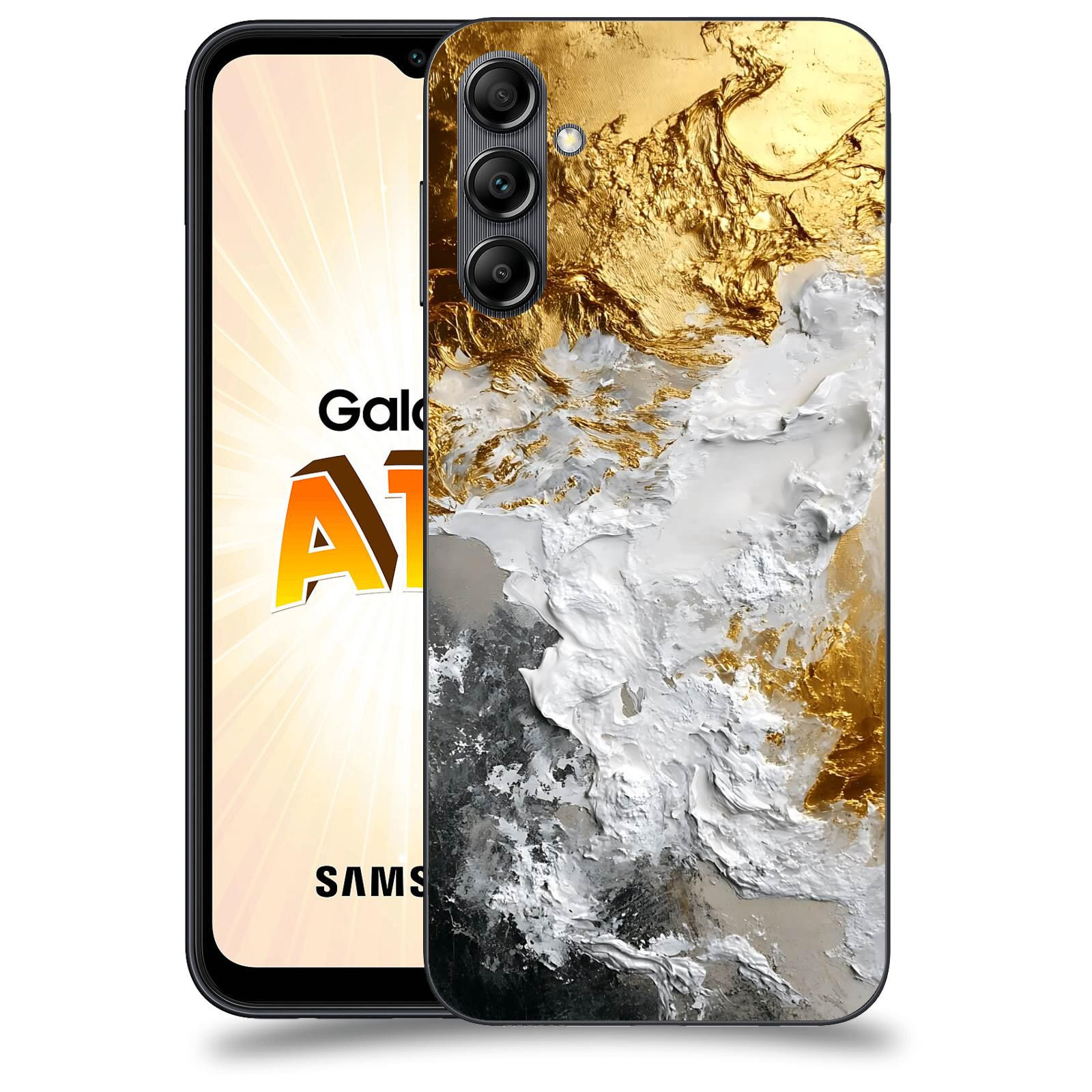 ACOVER Kryt na mobil Samsung Galaxy A14 LTE - Liquid Gold VI