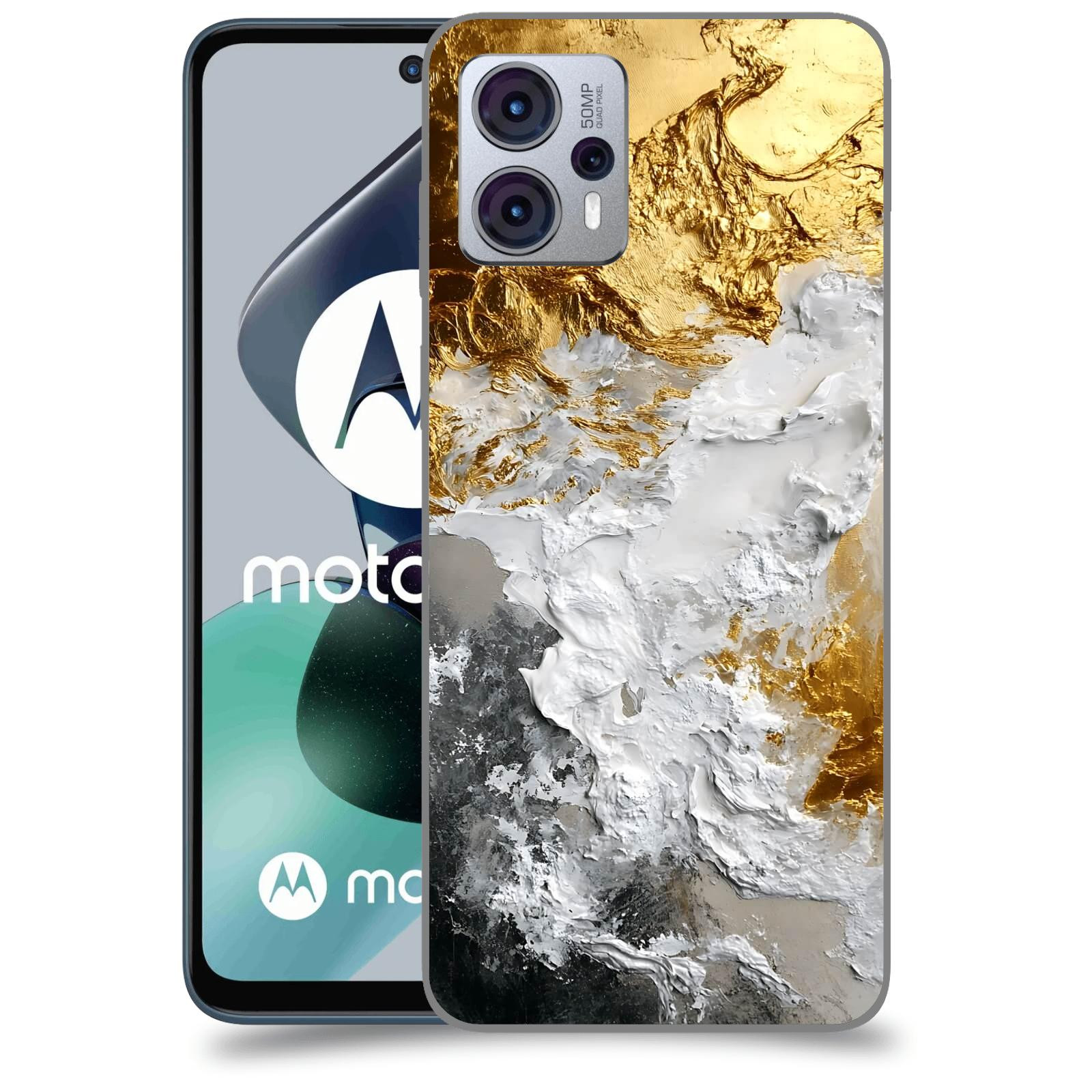 ACOVER Kryt na mobil Motorola Moto G23 - Liquid Gold VI