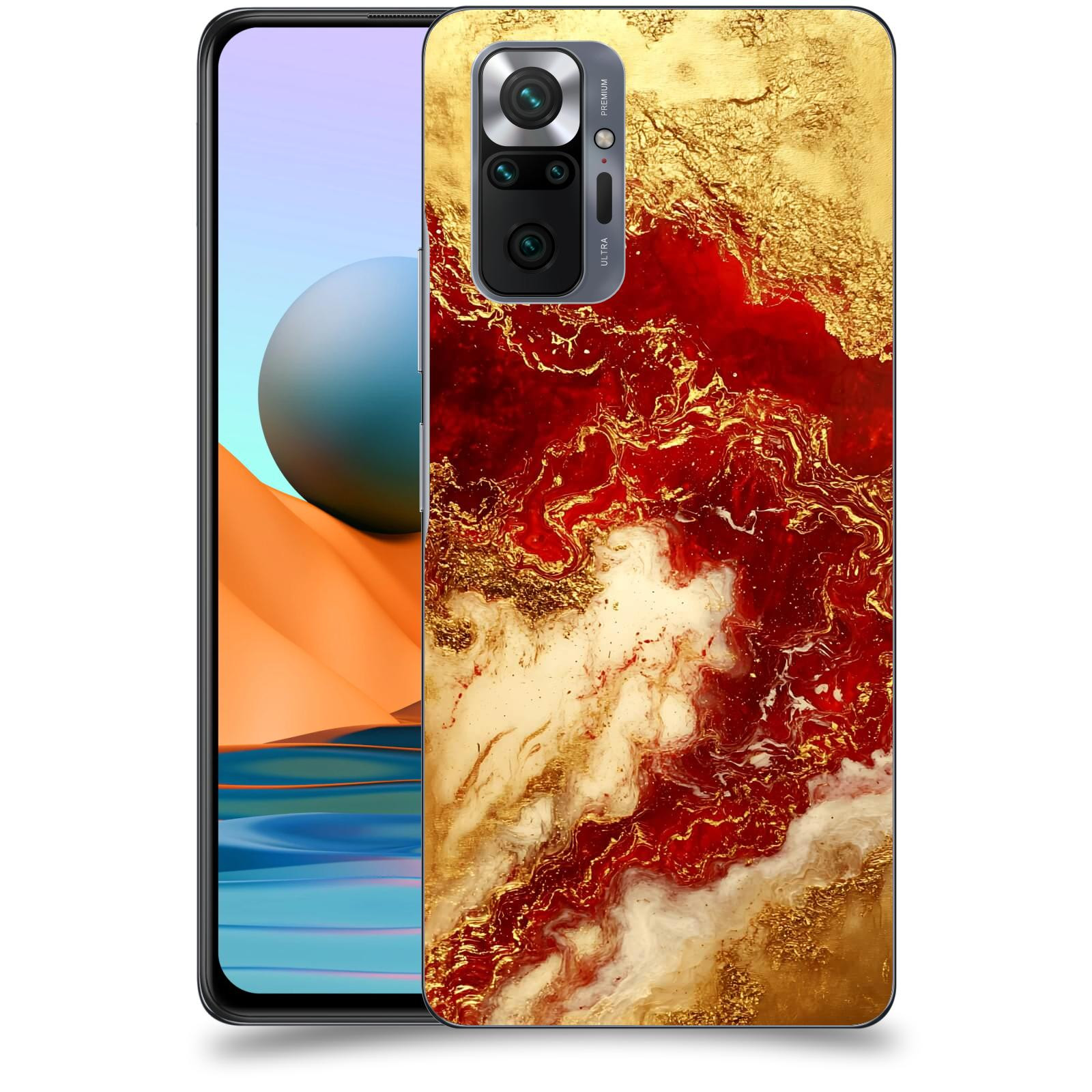 ACOVER Kryt na mobil Xiaomi Redmi Note 10 Pro - Golden Blood I