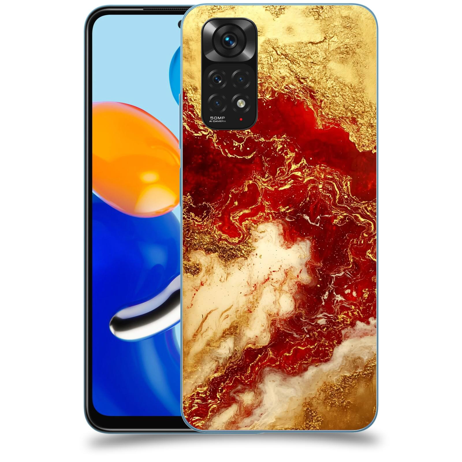 ACOVER Kryt na mobil Xiaomi Redmi Note 11 - Golden Blood I