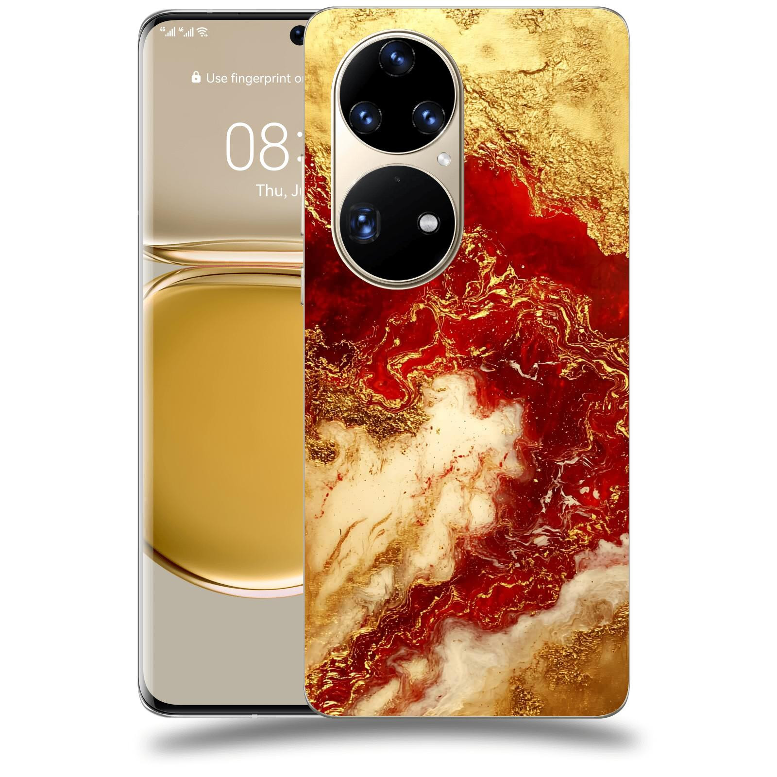 ACOVER Kryt na mobil Huawei P50 - Golden Blood I