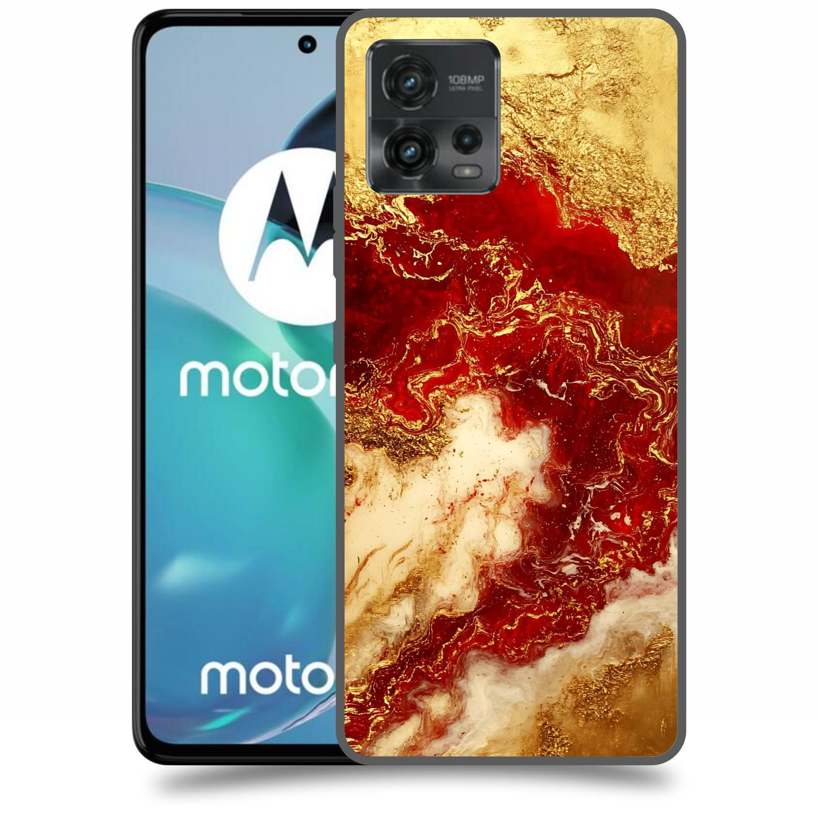 ACOVER Kryt na mobil Motorola Moto G72 - Golden Blood I