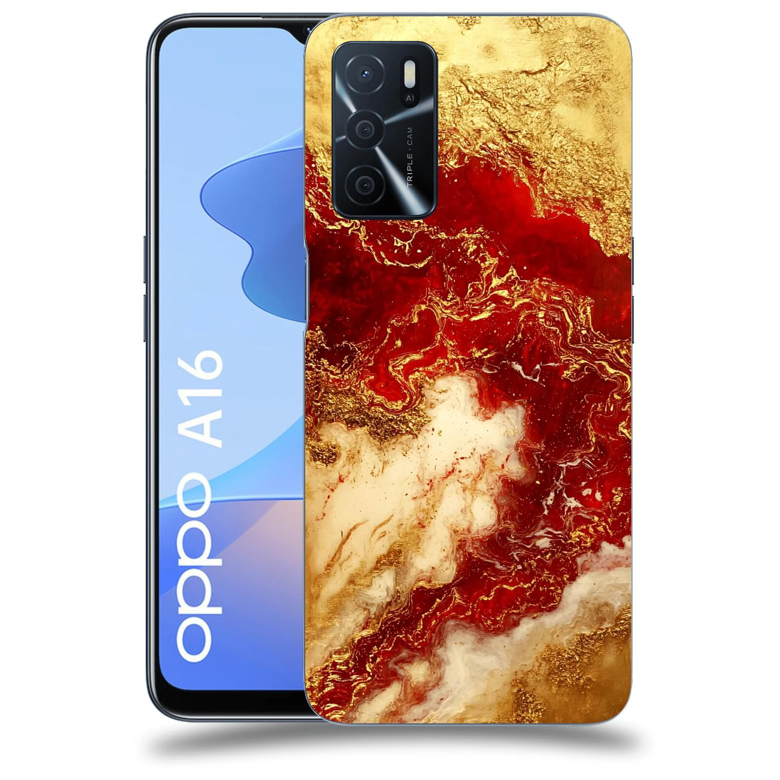 ACOVER Kryt na mobil OPPO A16 - Golden Blood I