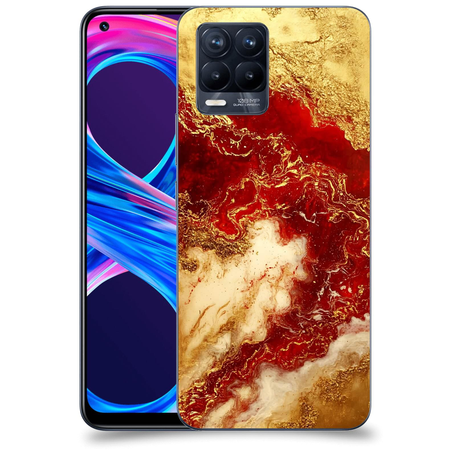 ACOVER Kryt na mobil Realme 8 Pro - Golden Blood I