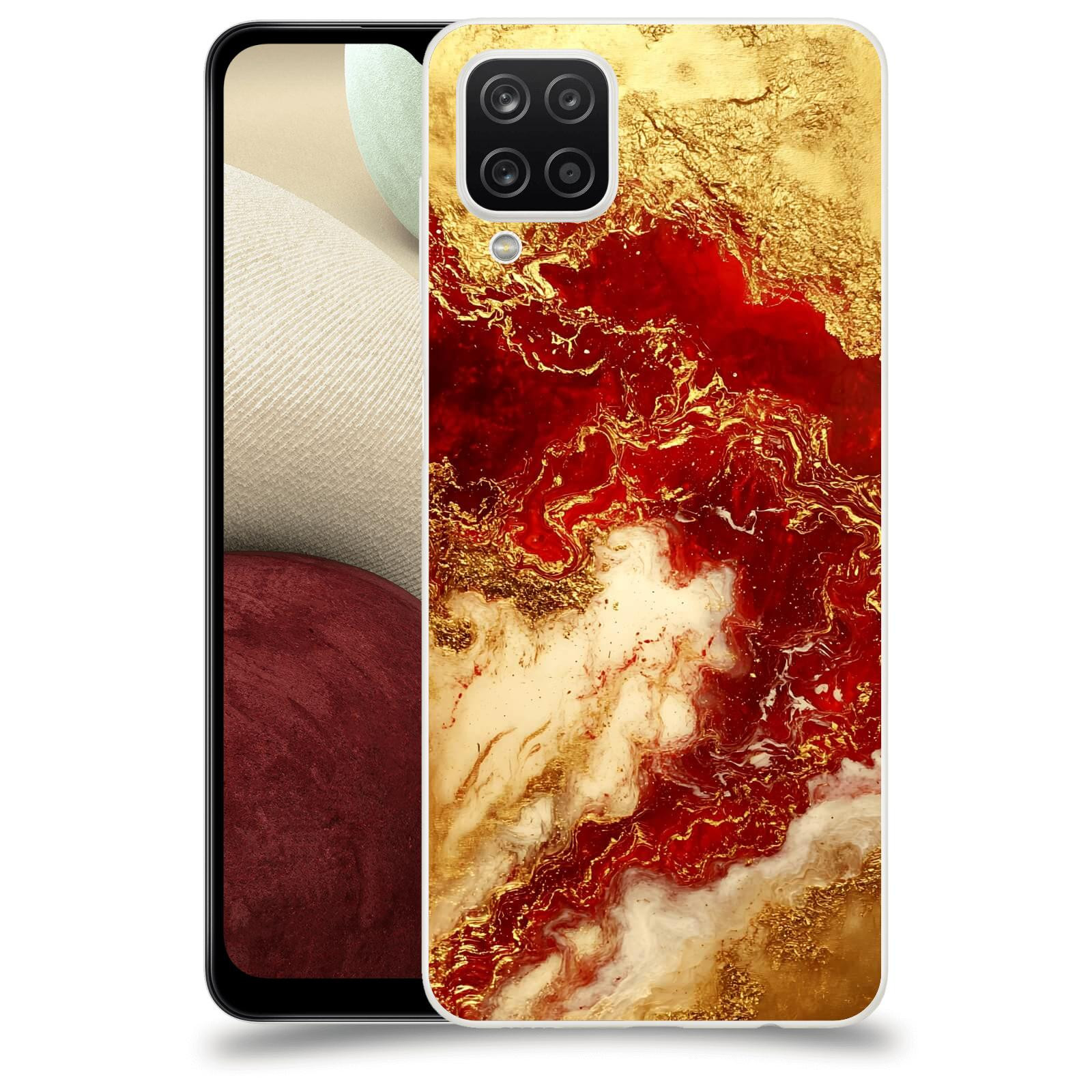 ACOVER Kryt na mobil Samsung Galaxy A12 A125F - Golden Blood I