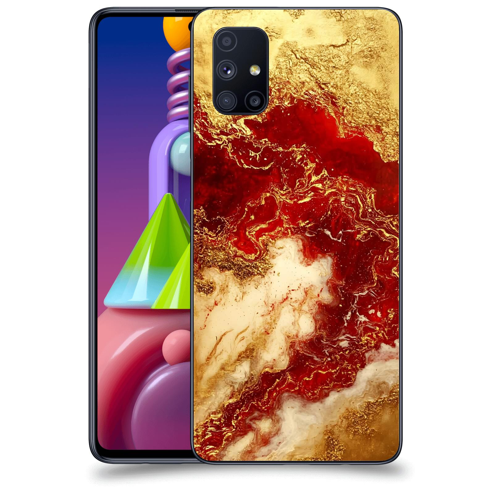 ACOVER Kryt na mobil Samsung Galaxy M51 M515F - Golden Blood I