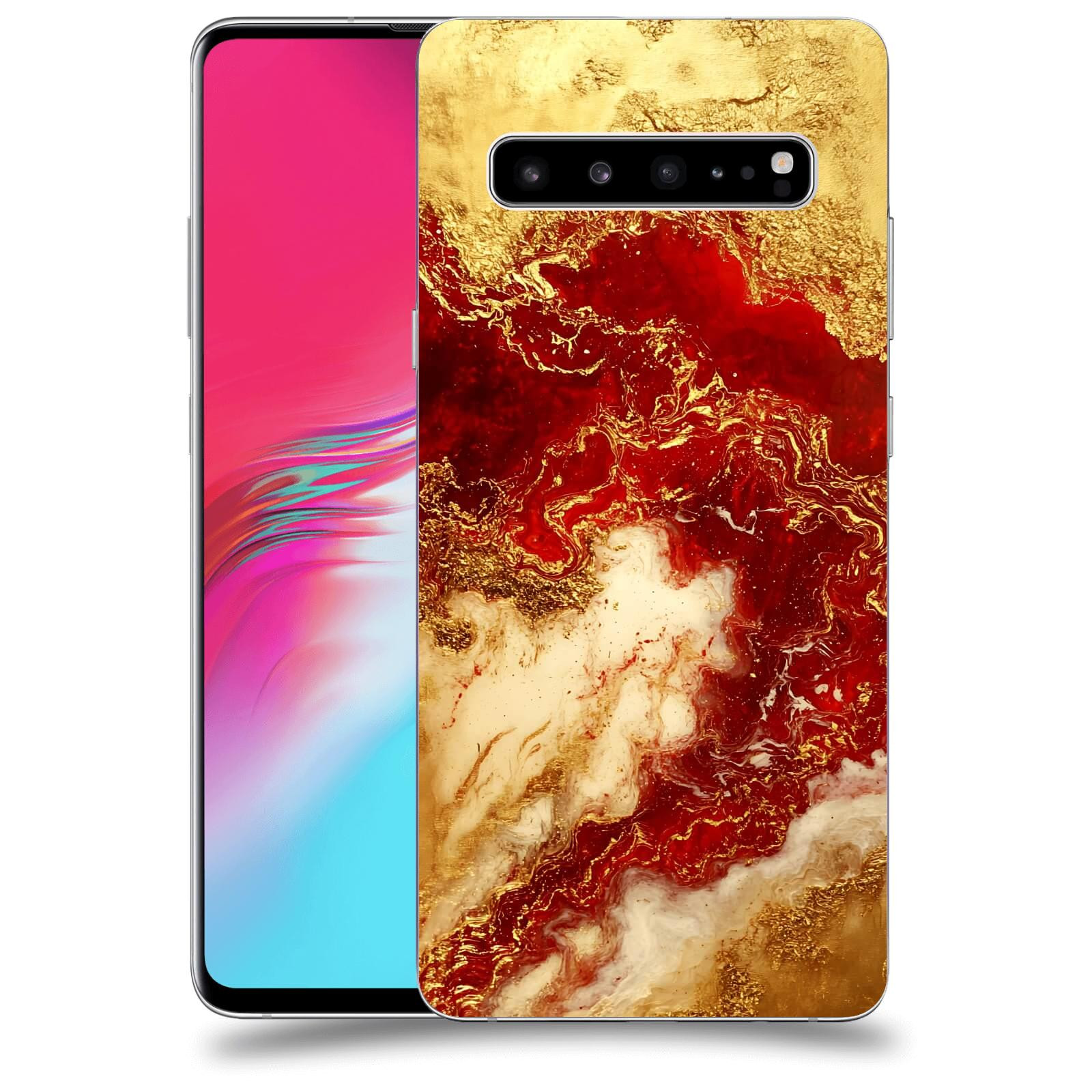 ACOVER Kryt na mobil Samsung Galaxy S10 G973 - Golden Blood I