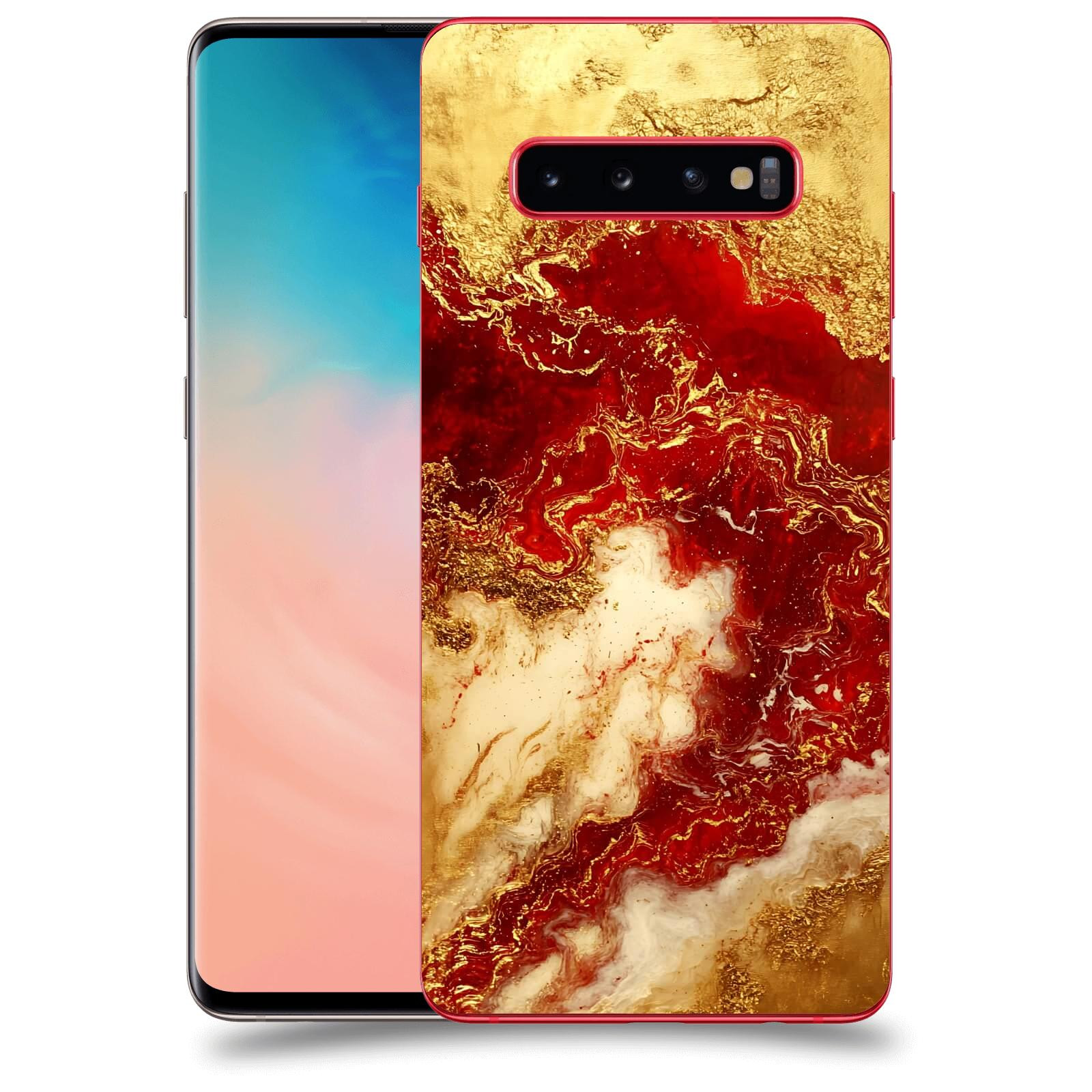 ACOVER Kryt na mobil Samsung Galaxy S10 Plus G975 - Golden Blood I