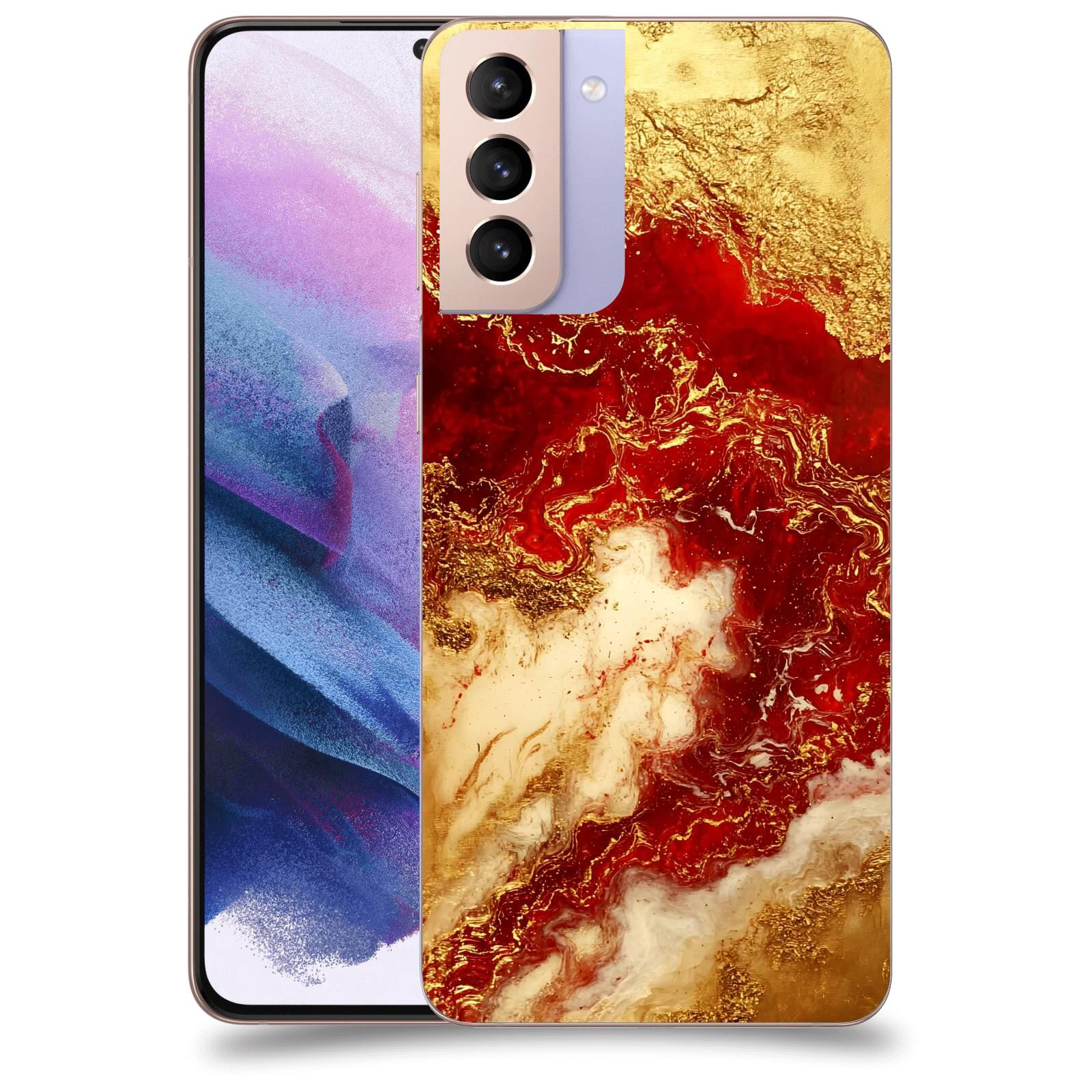 ACOVER Kryt na mobil Samsung Galaxy S21+ G996F - Golden Blood I