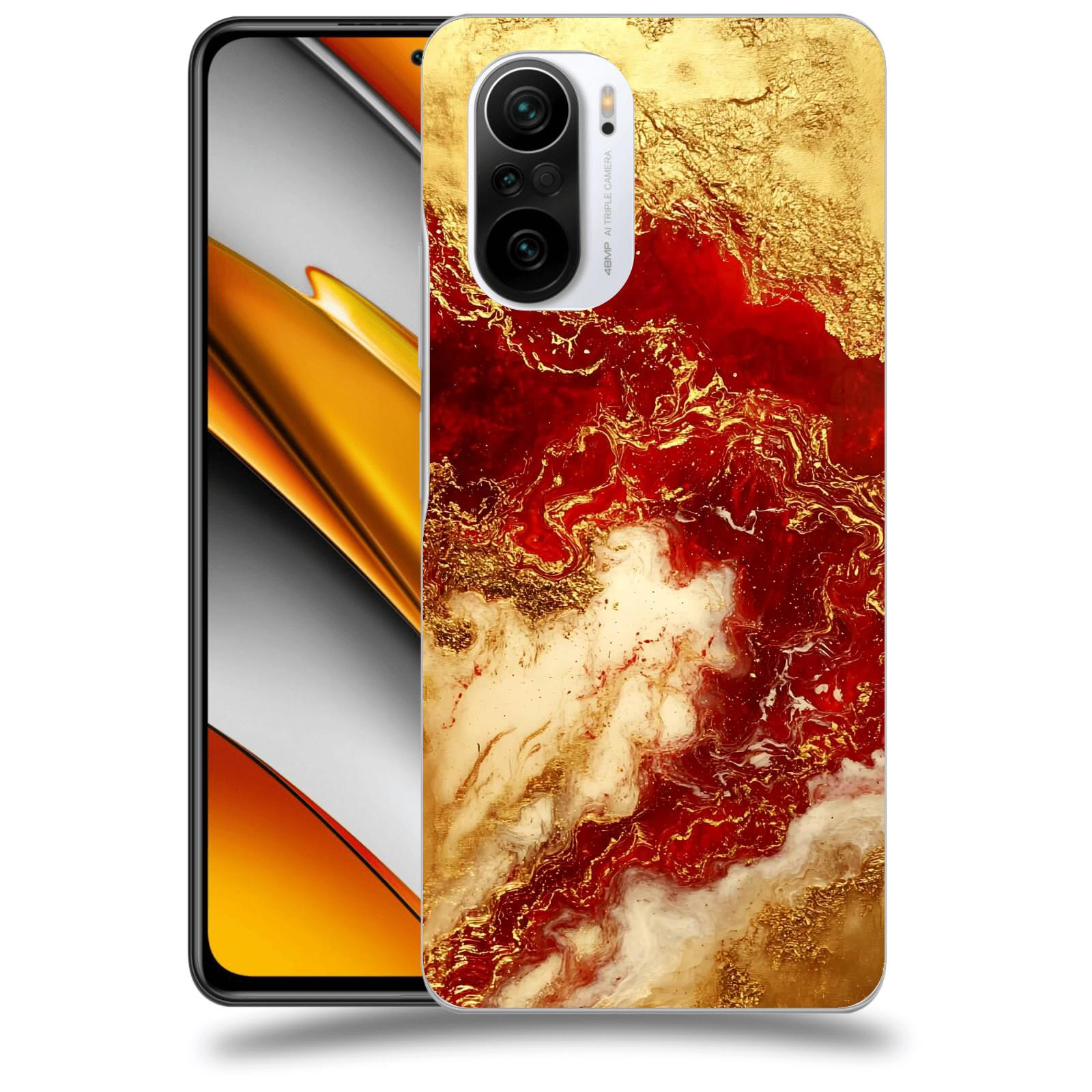 ACOVER Kryt na mobil Xiaomi Poco F3 - Golden Blood I