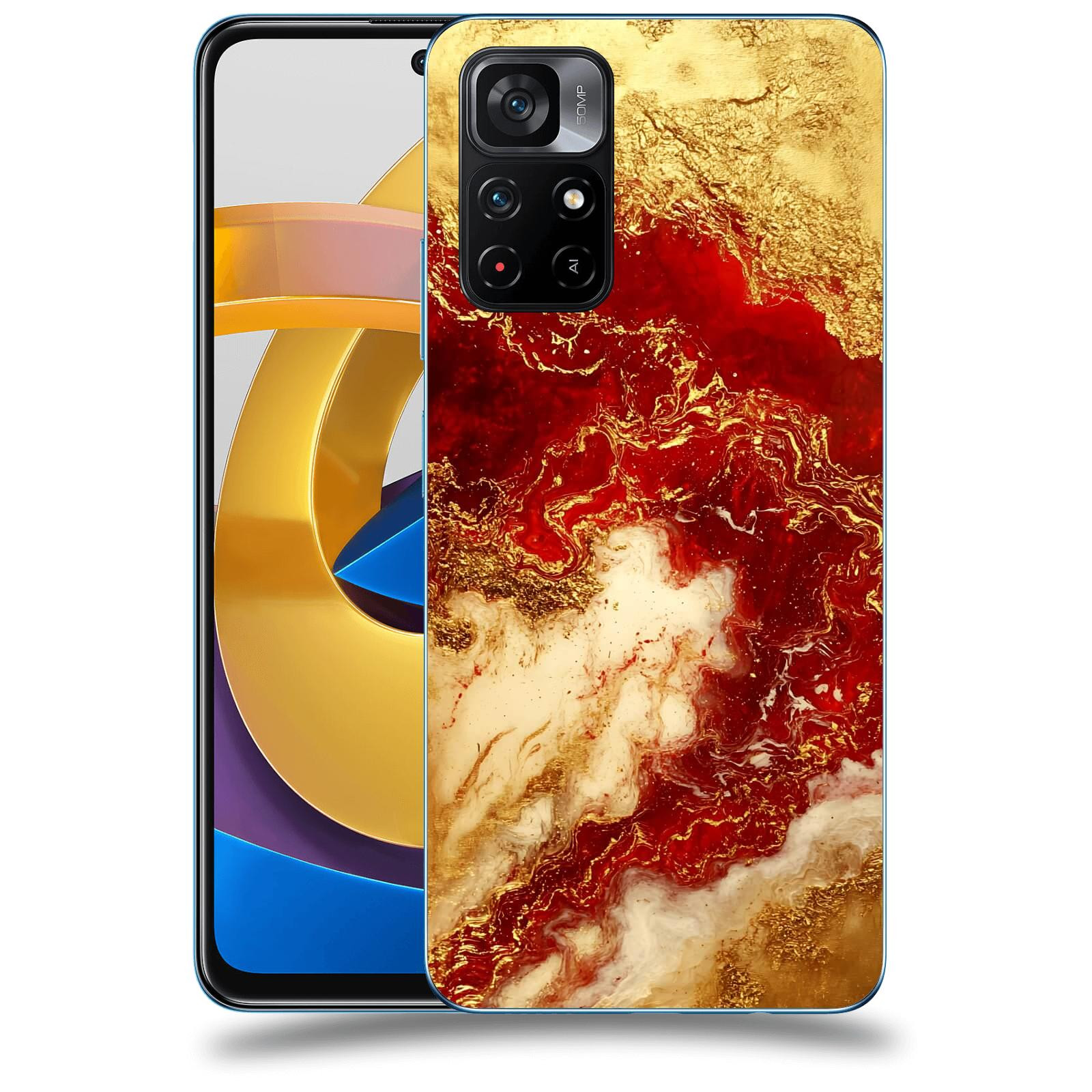 ACOVER Kryt na mobil Xiaomi Poco M4 Pro - Golden Blood I