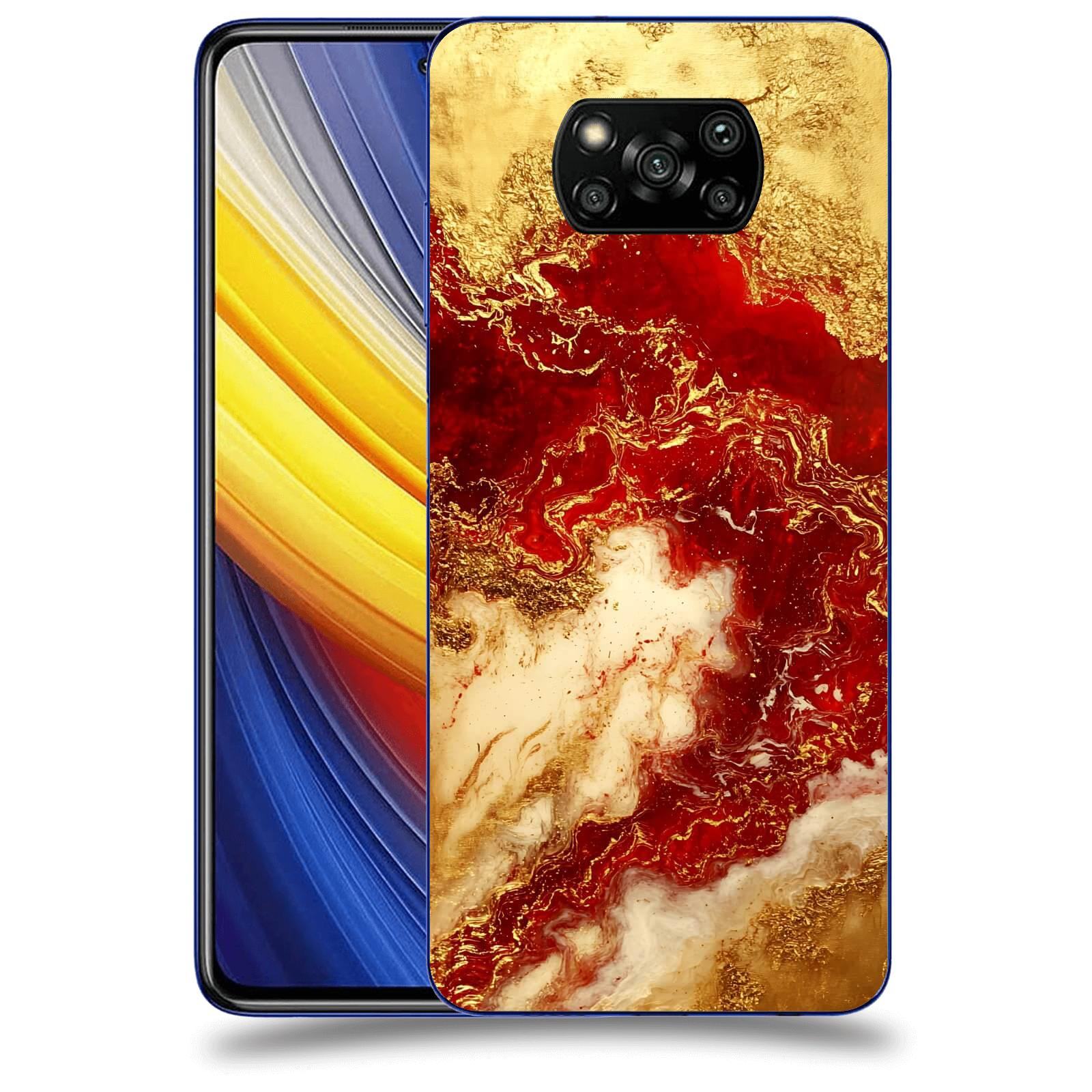 ACOVER Kryt na mobil Xiaomi Poco X3 Pro - Golden Blood I