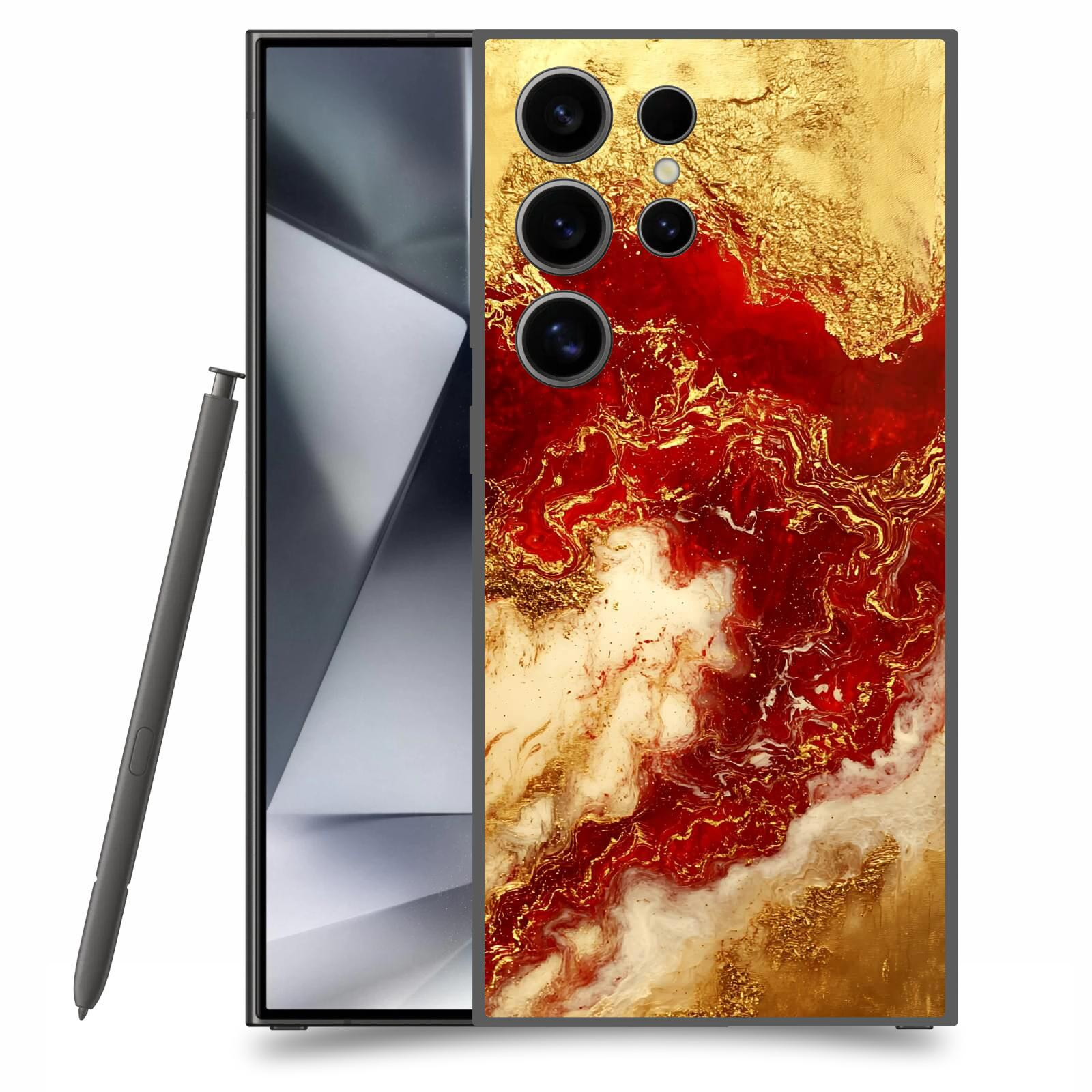 ACOVER Kryt na mobil Samsung Galaxy S24 Ultra - Golden Blood I