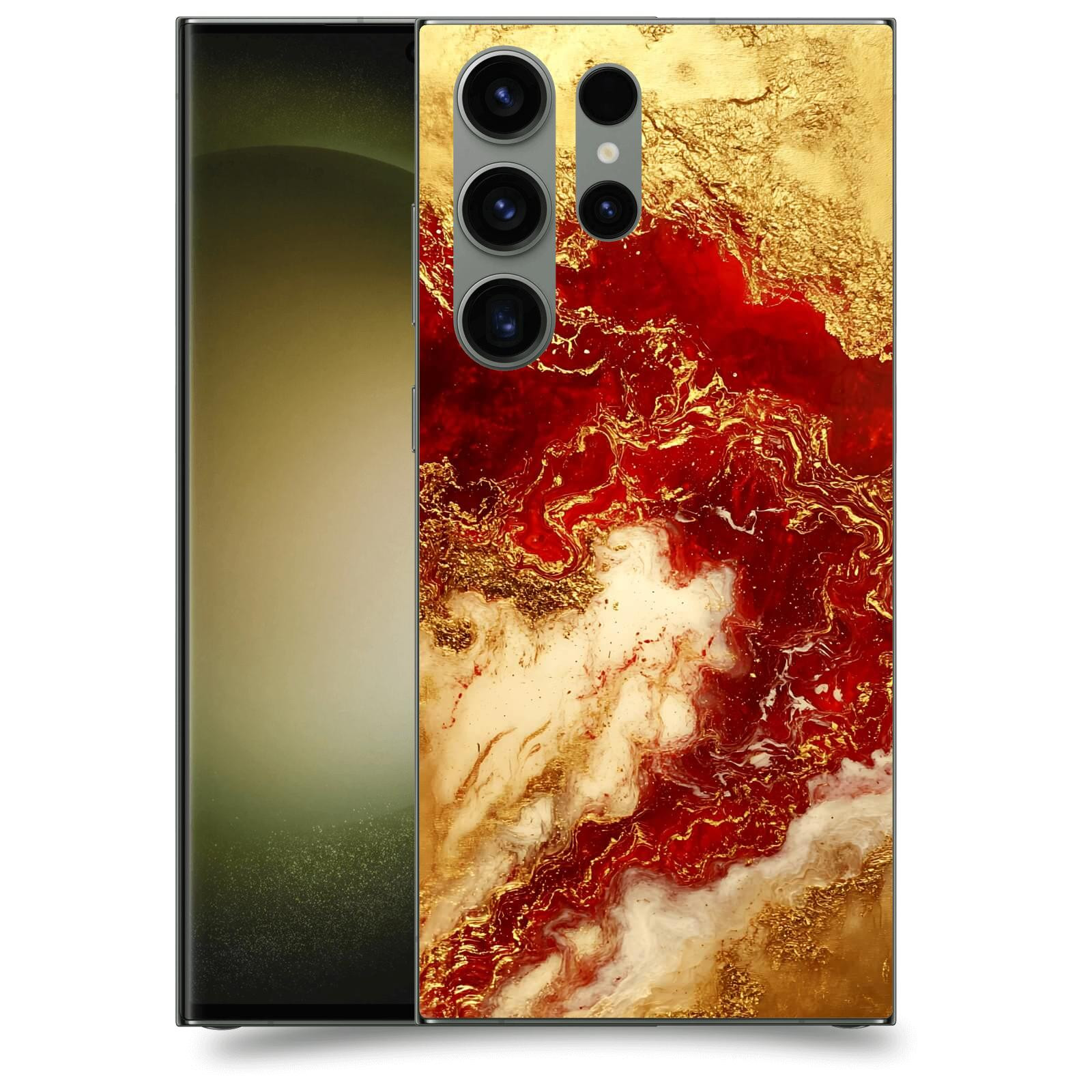 ACOVER Kryt na mobil Samsung Galaxy S23 Ultra 5G - Golden Blood I