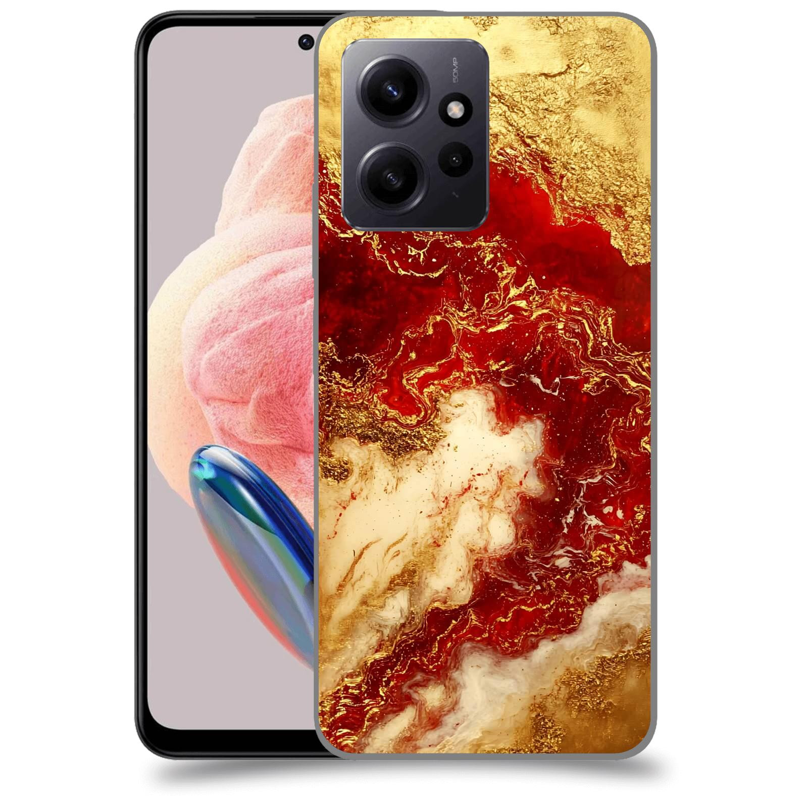 ACOVER Kryt na mobil Xiaomi Redmi Note 12 4G - Golden Blood I