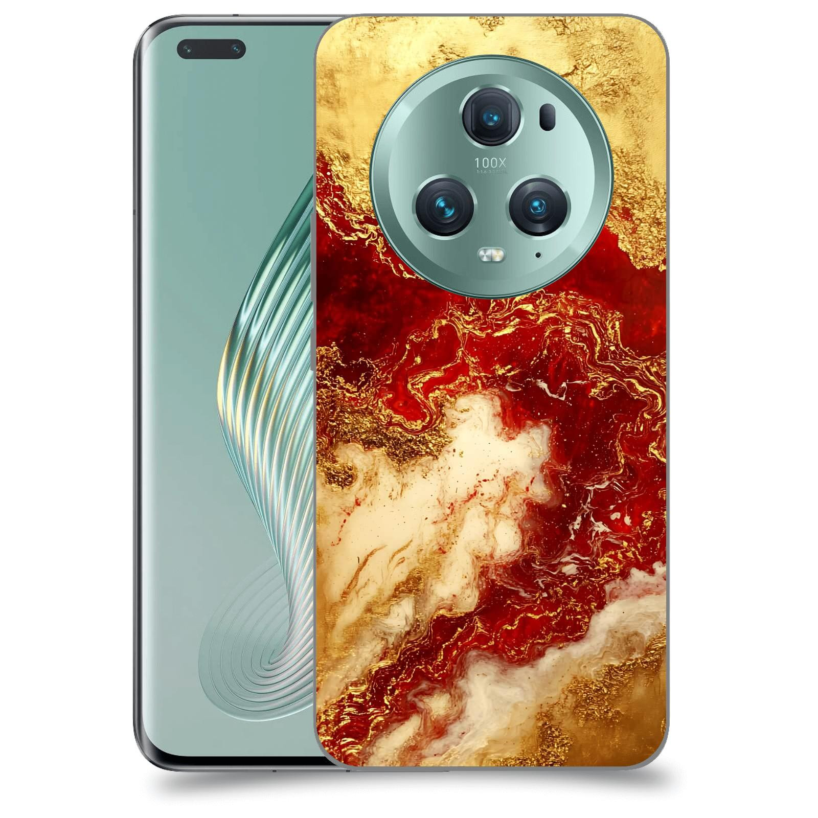 ACOVER Kryt na mobil Honor Magic5 Pro - Golden Blood I