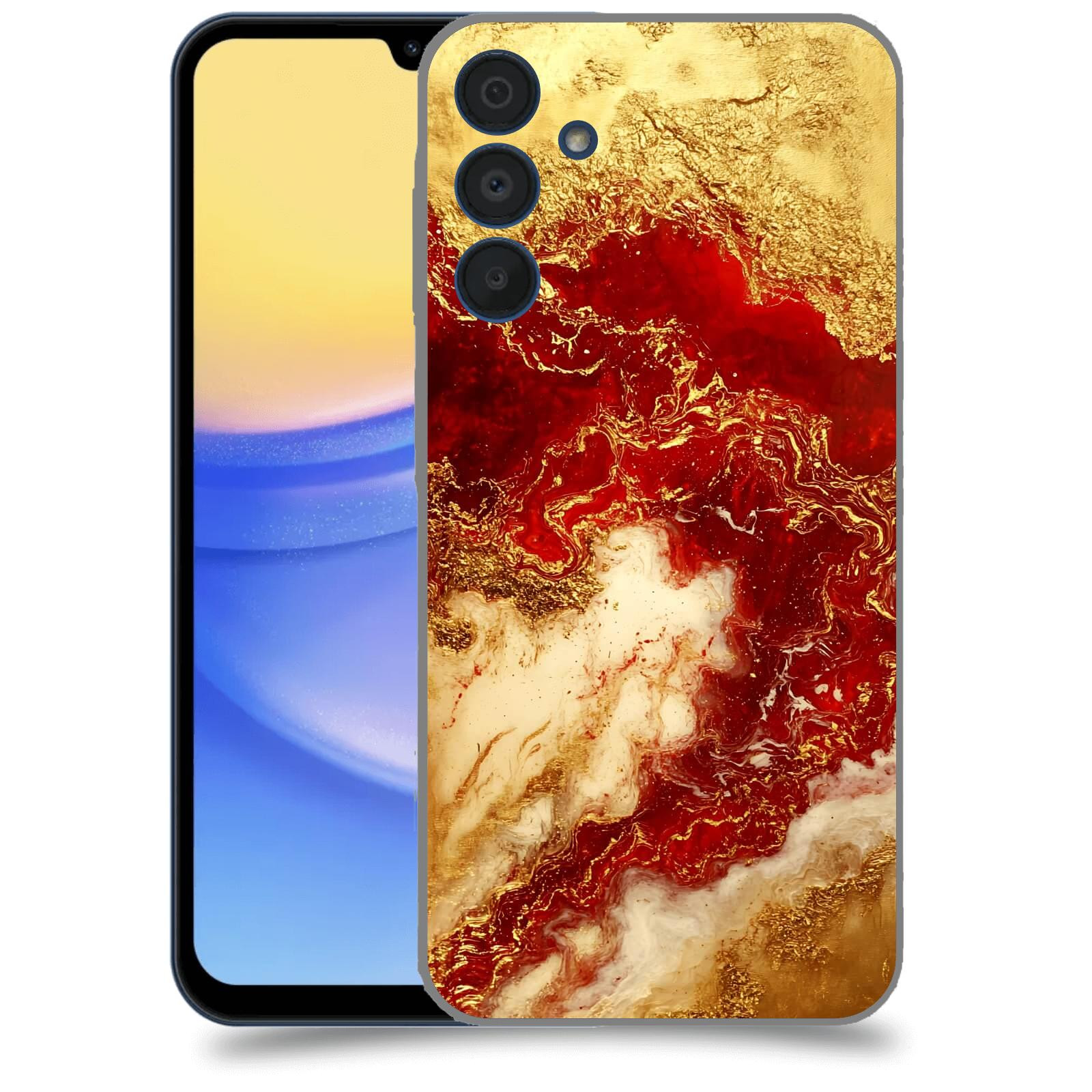 ACOVER Kryt na mobil Samsung Galaxy A15 5G - Golden Blood I