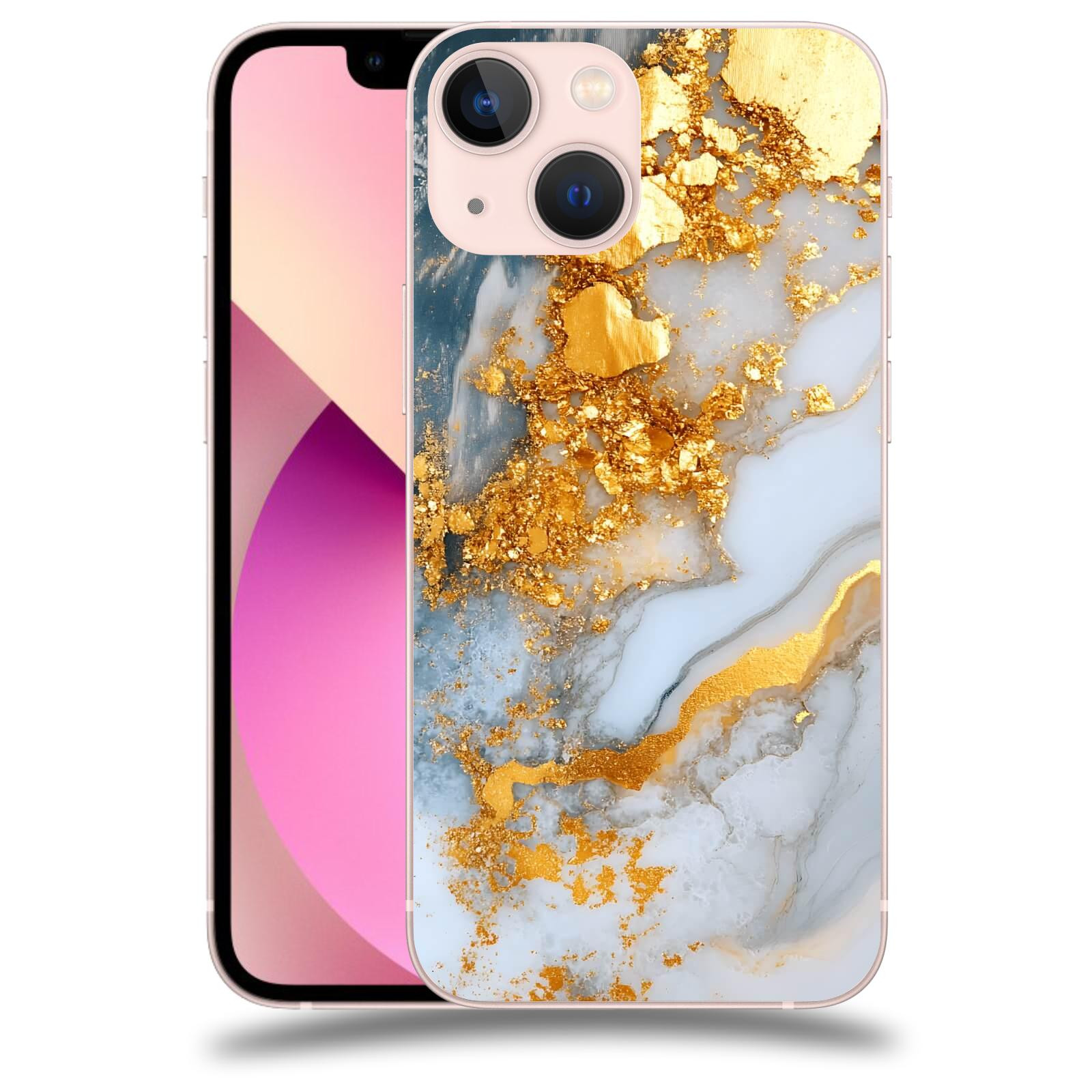 ACOVER Kryt na mobil Apple iPhone 13 mini - Liquid Gold VII