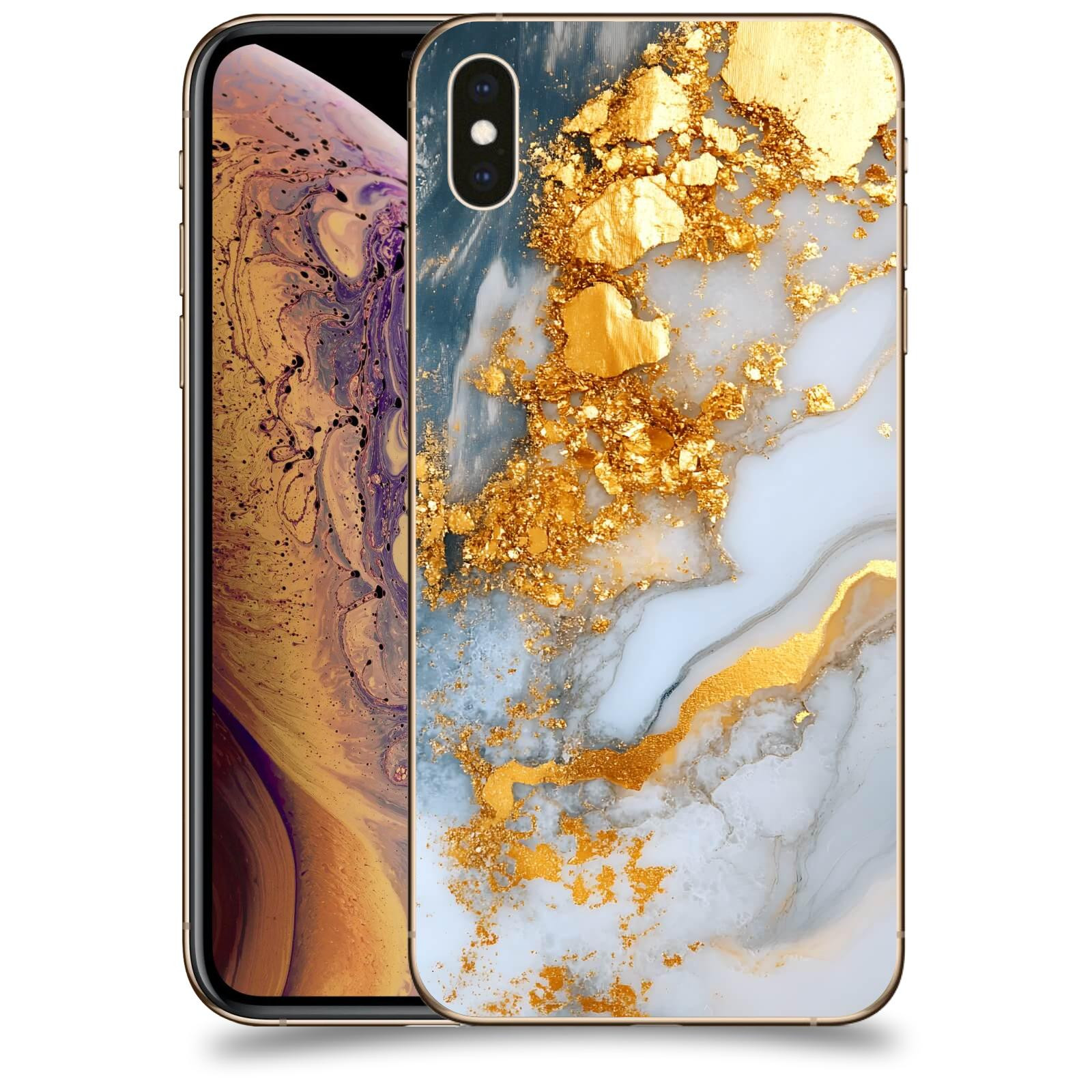 ACOVER Kryt na mobil Apple iPhone XS Max - Liquid Gold VII