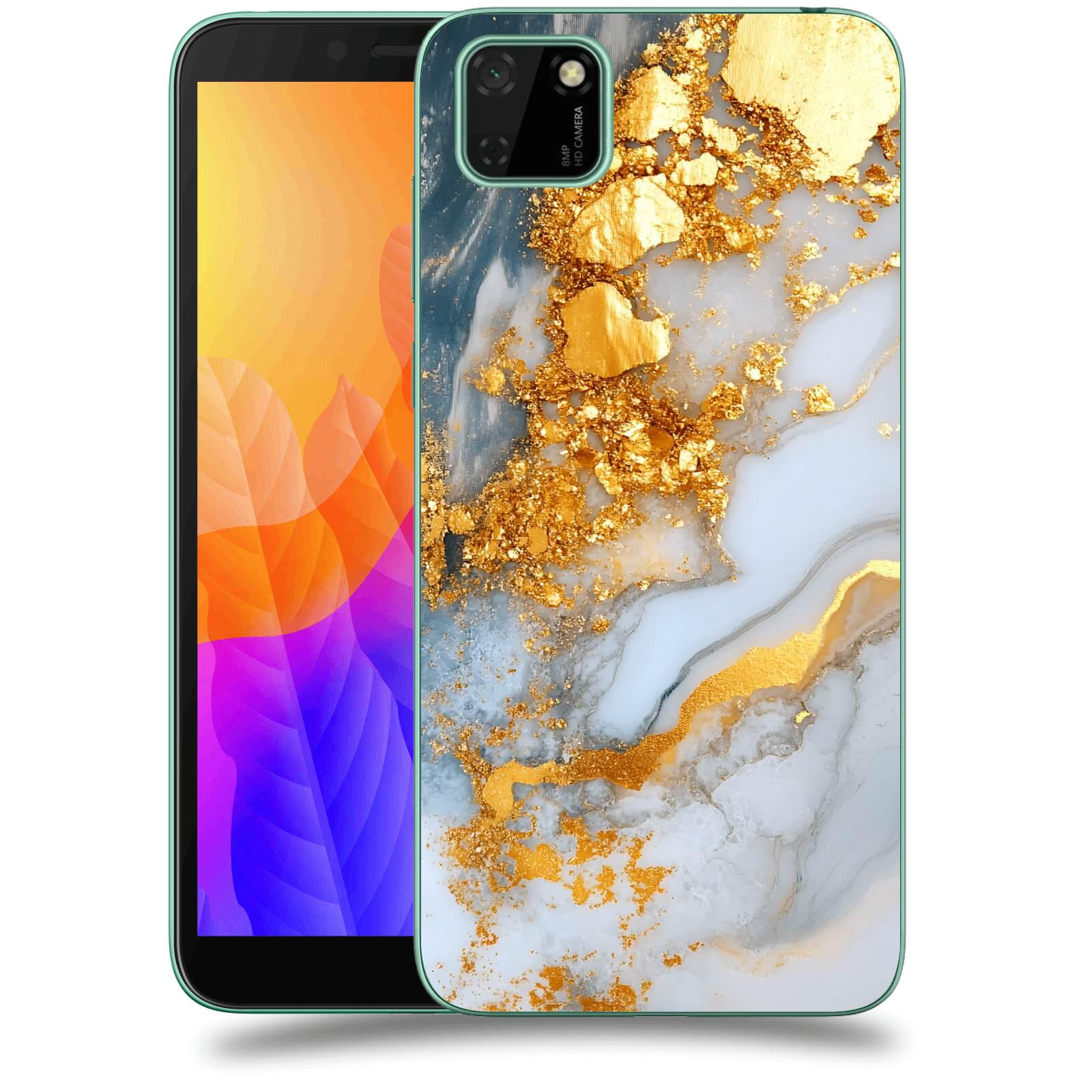 ACOVER Kryt na mobil Huawei Y5P - Liquid Gold VII