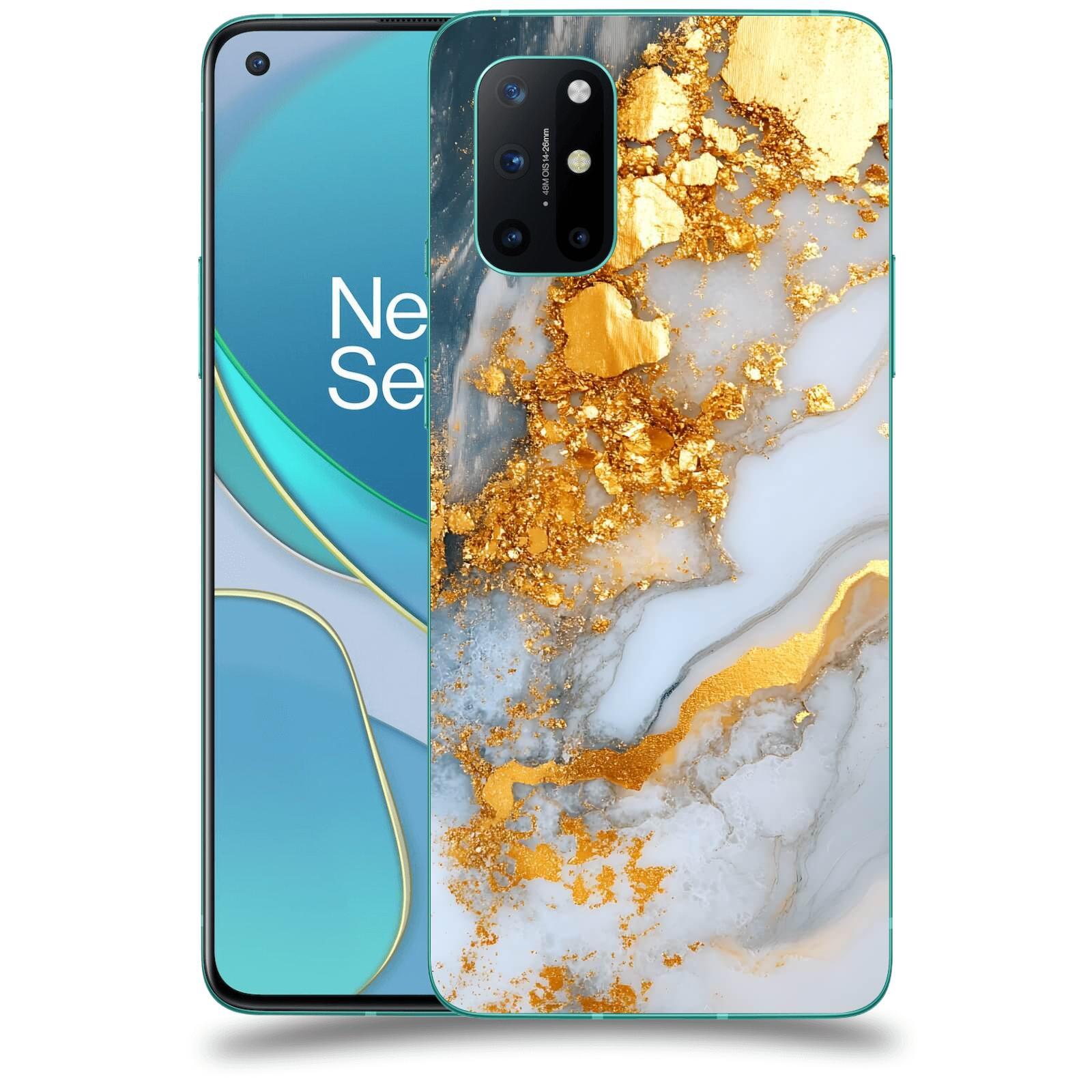 ACOVER Kryt na mobil OnePlus 8T - Liquid Gold VII