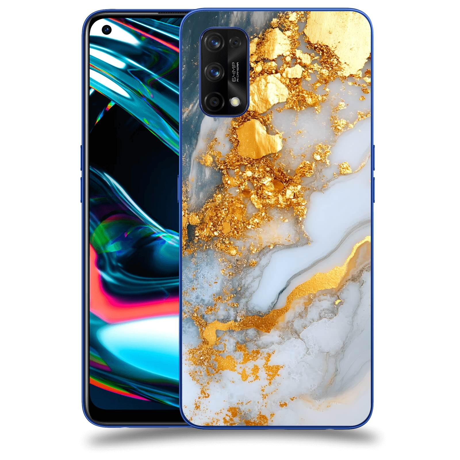 ACOVER Kryt na mobil Realme 7 Pro - Liquid Gold VII
