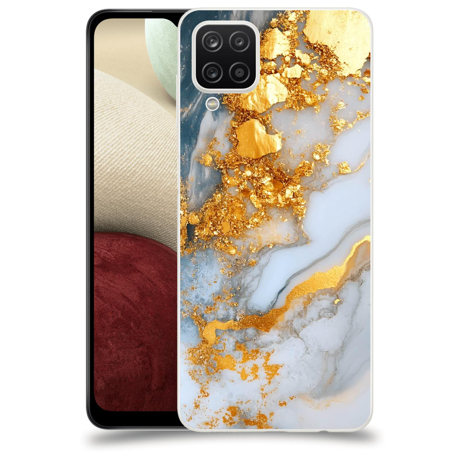 ACOVER Kryt na mobil Samsung Galaxy A12 A125F - Liquid Gold VII