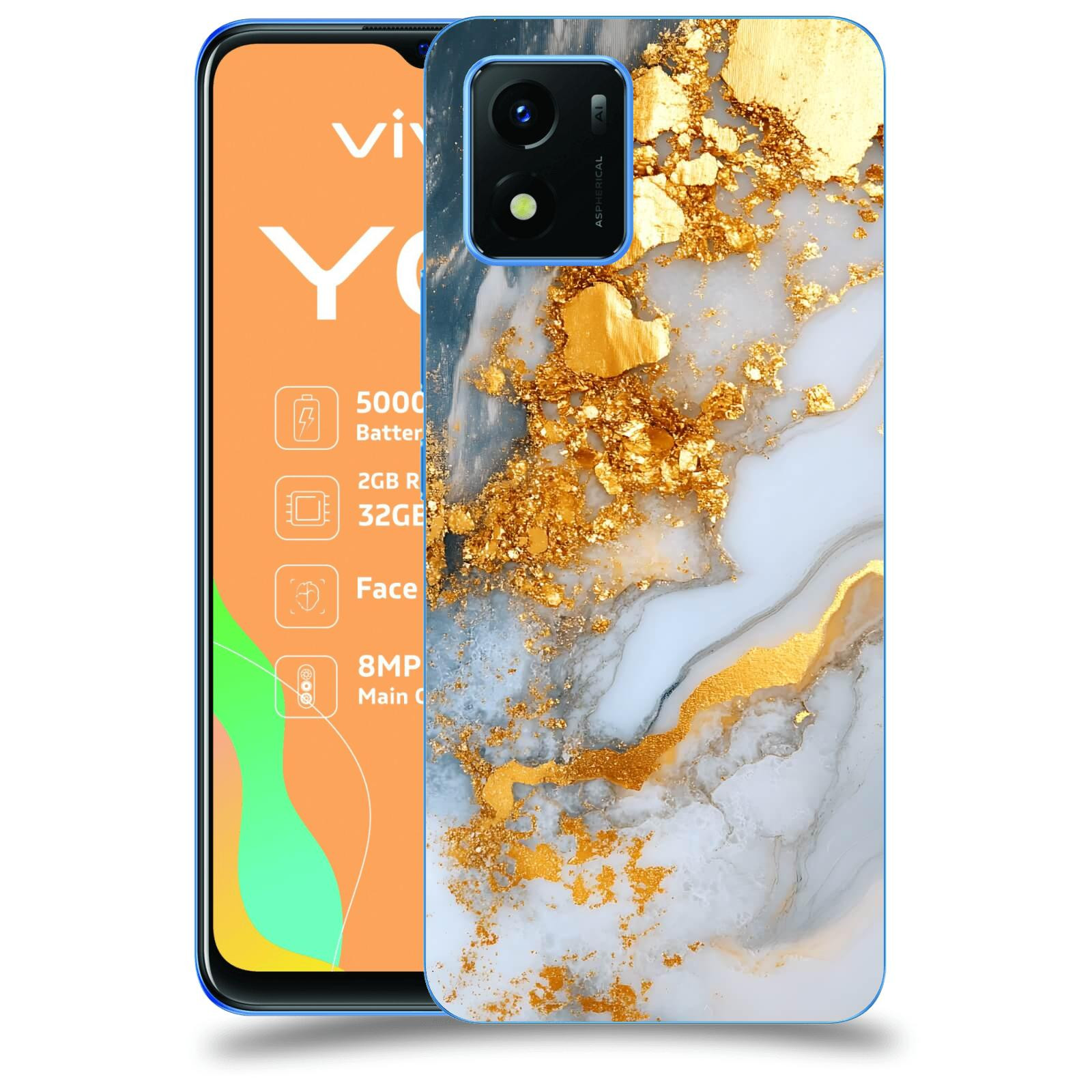 ACOVER Kryt na mobil Vivo Y01 - Liquid Gold VII