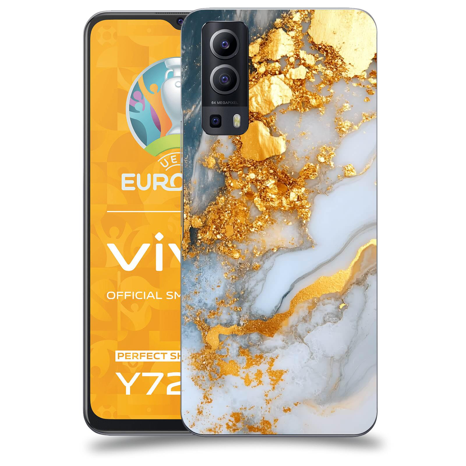 ACOVER Kryt na mobil Vivo Y72 5G - Liquid Gold VII