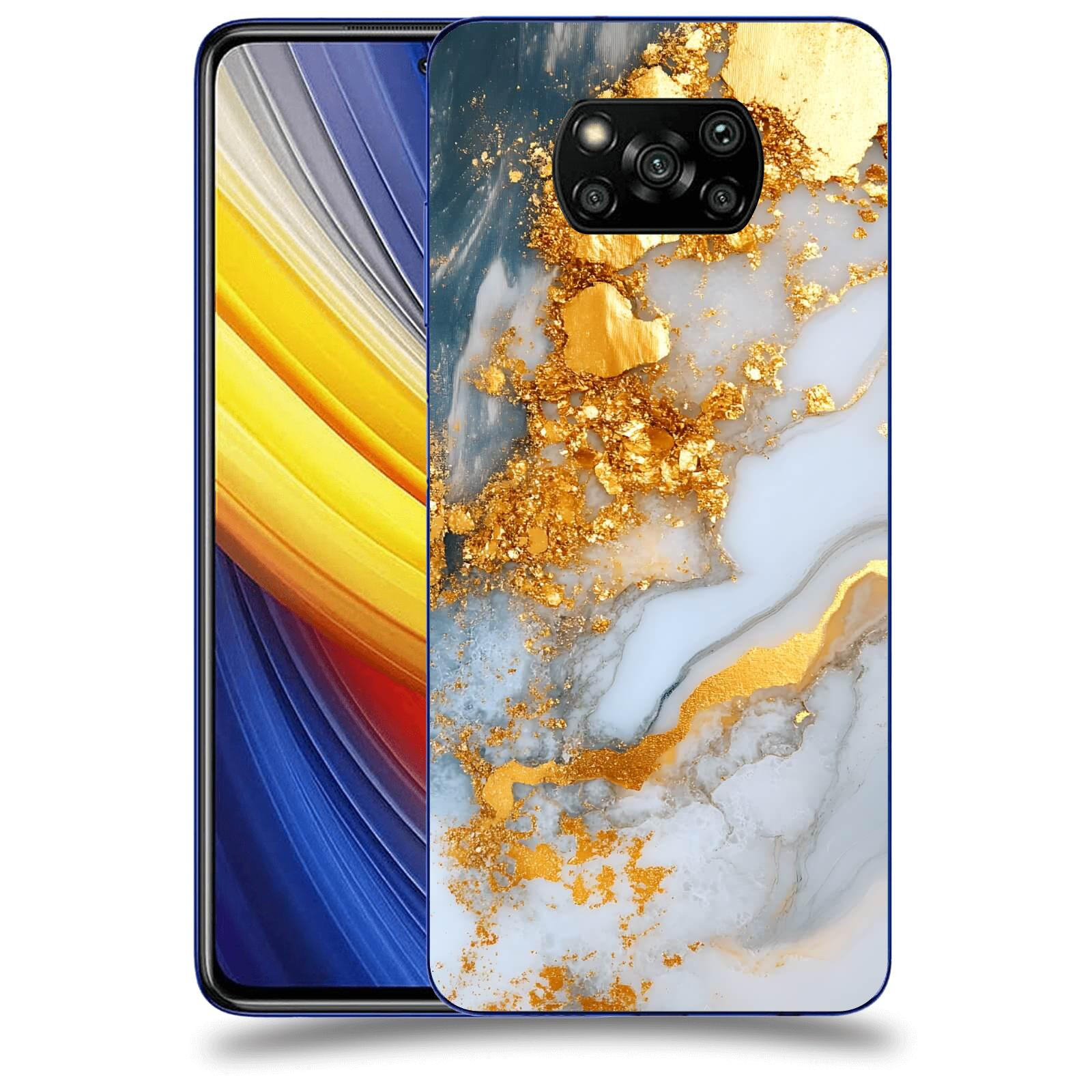 ACOVER Kryt na mobil Xiaomi Poco X3 Pro - Liquid Gold VII