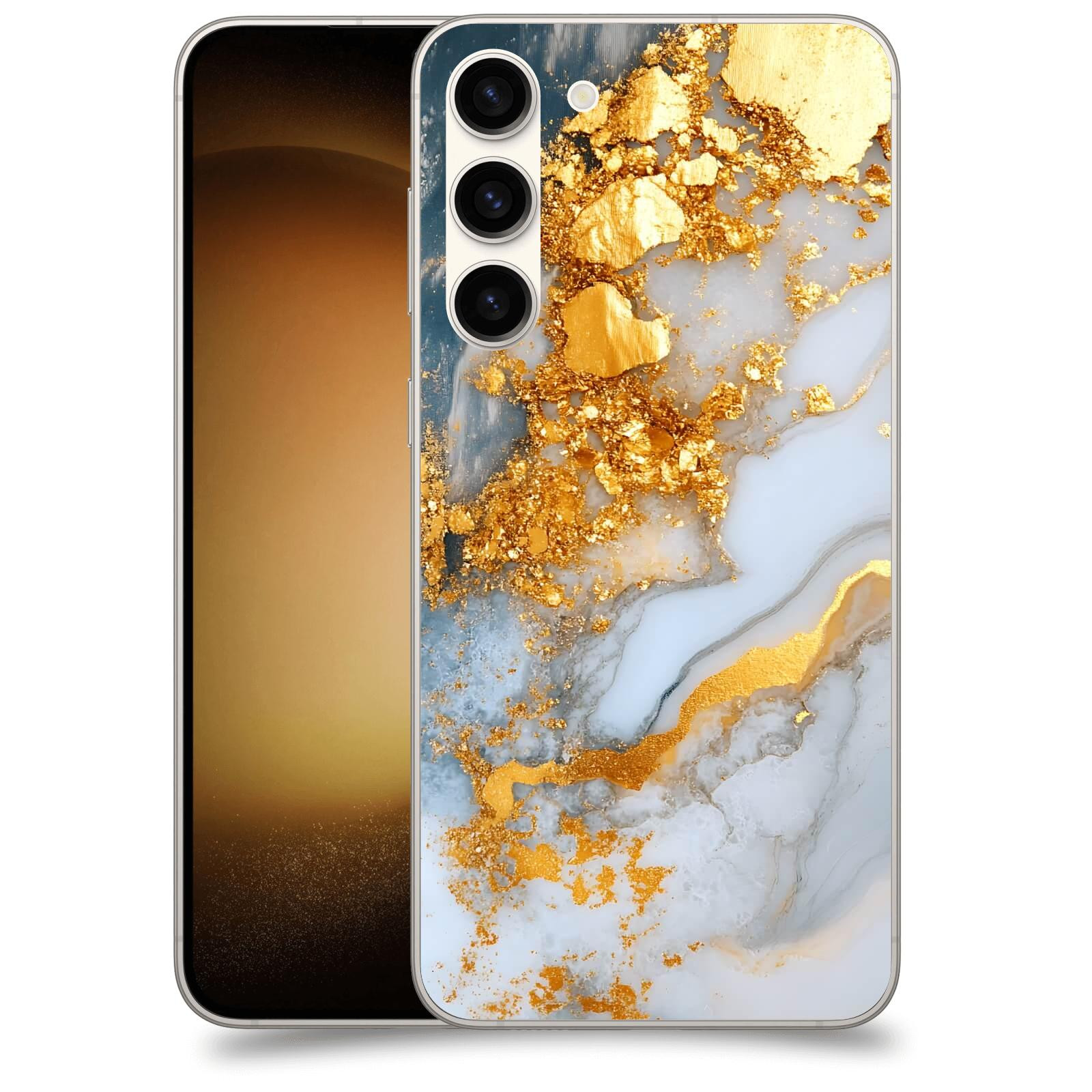 ACOVER Kryt na mobil Samsung Galaxy S23+ 5G - Liquid Gold VII