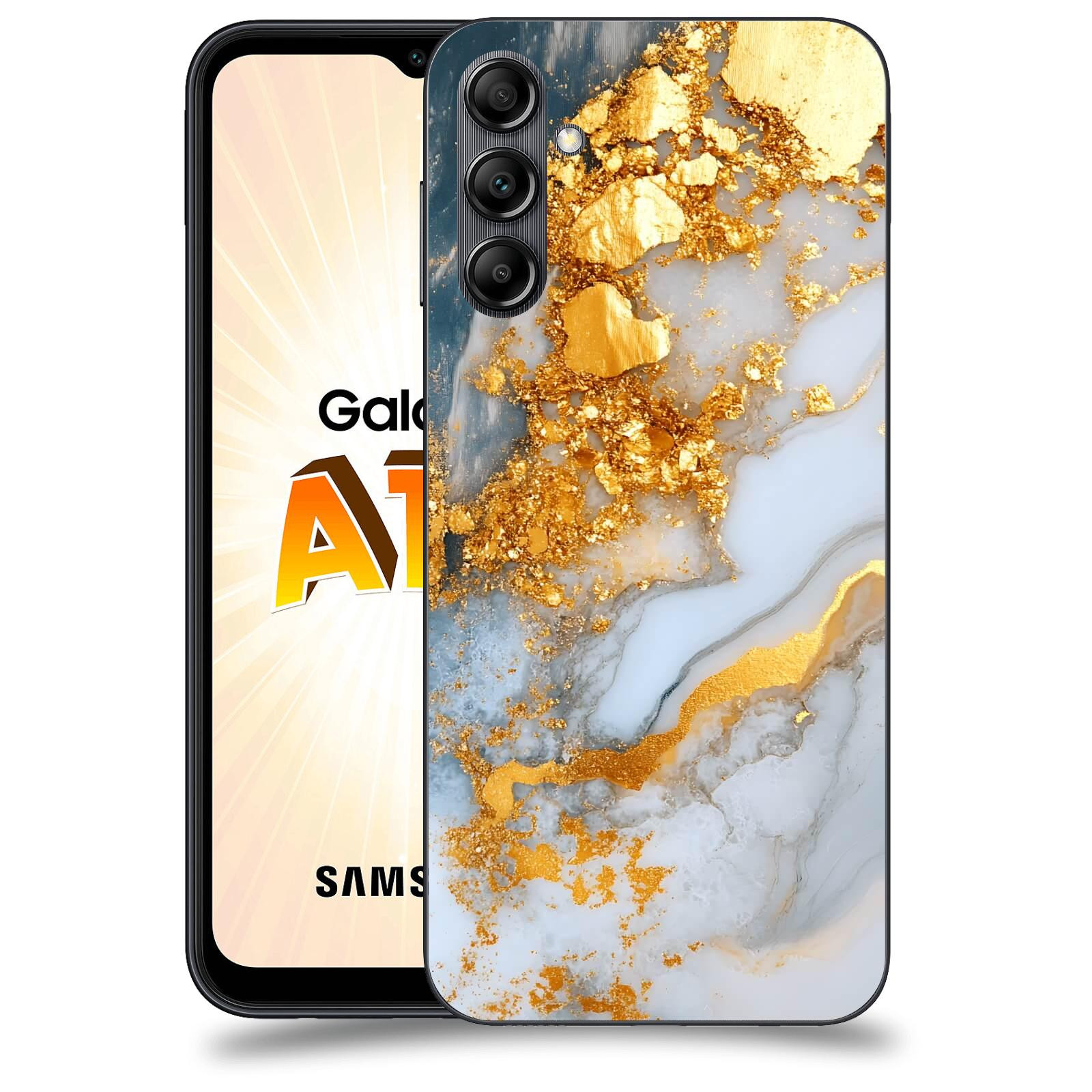 ACOVER Kryt na mobil Samsung Galaxy A14 LTE - Liquid Gold VII