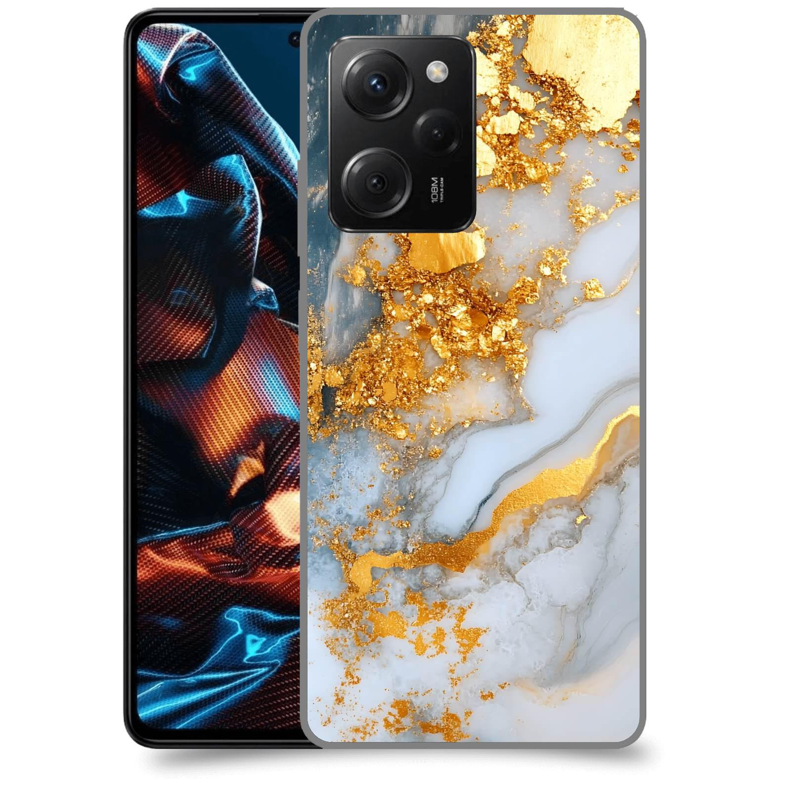 ACOVER Kryt na mobil Xiaomi Poco X5 Pro - Liquid Gold VII