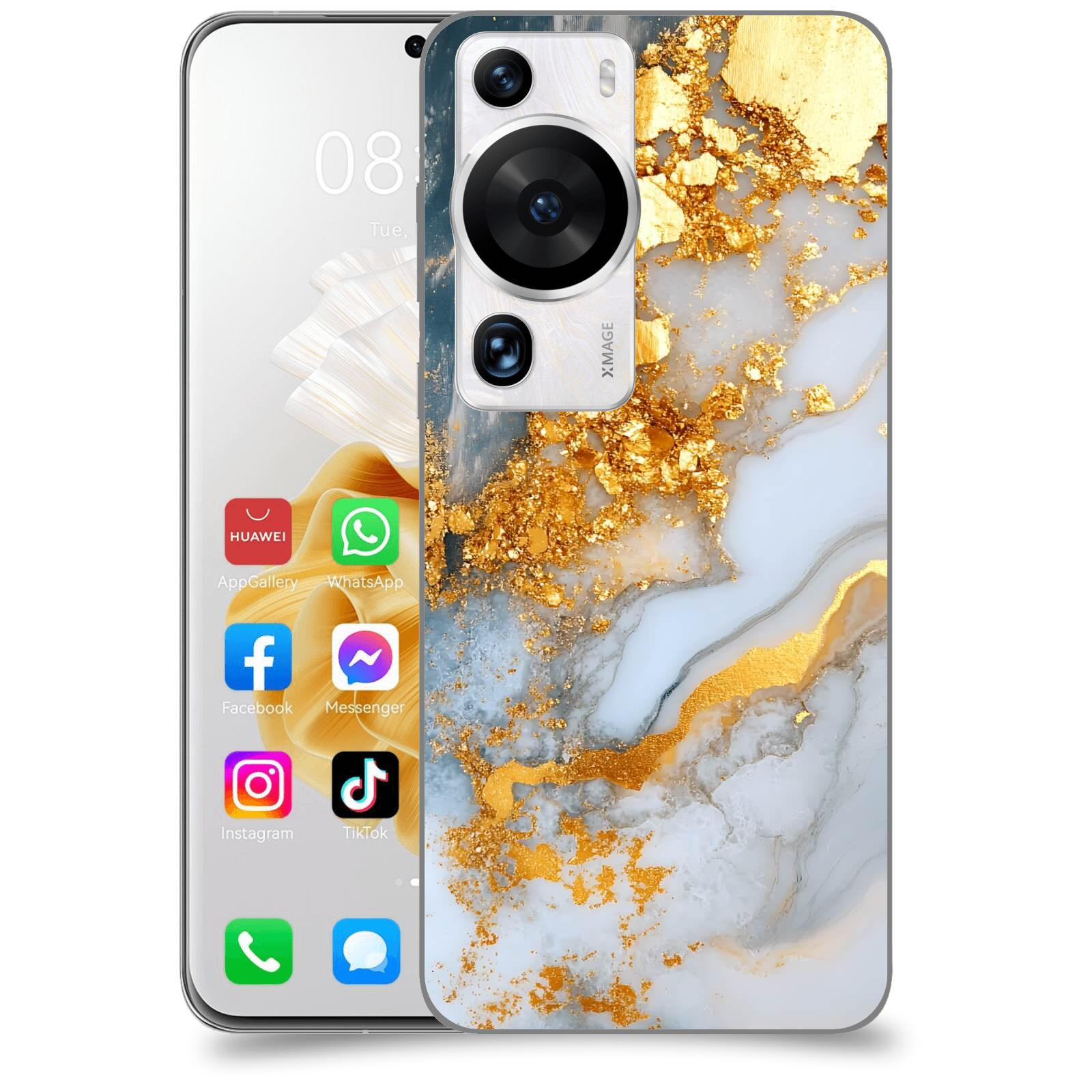ACOVER Kryt na mobil Huawei P60 Pro - Liquid Gold VII