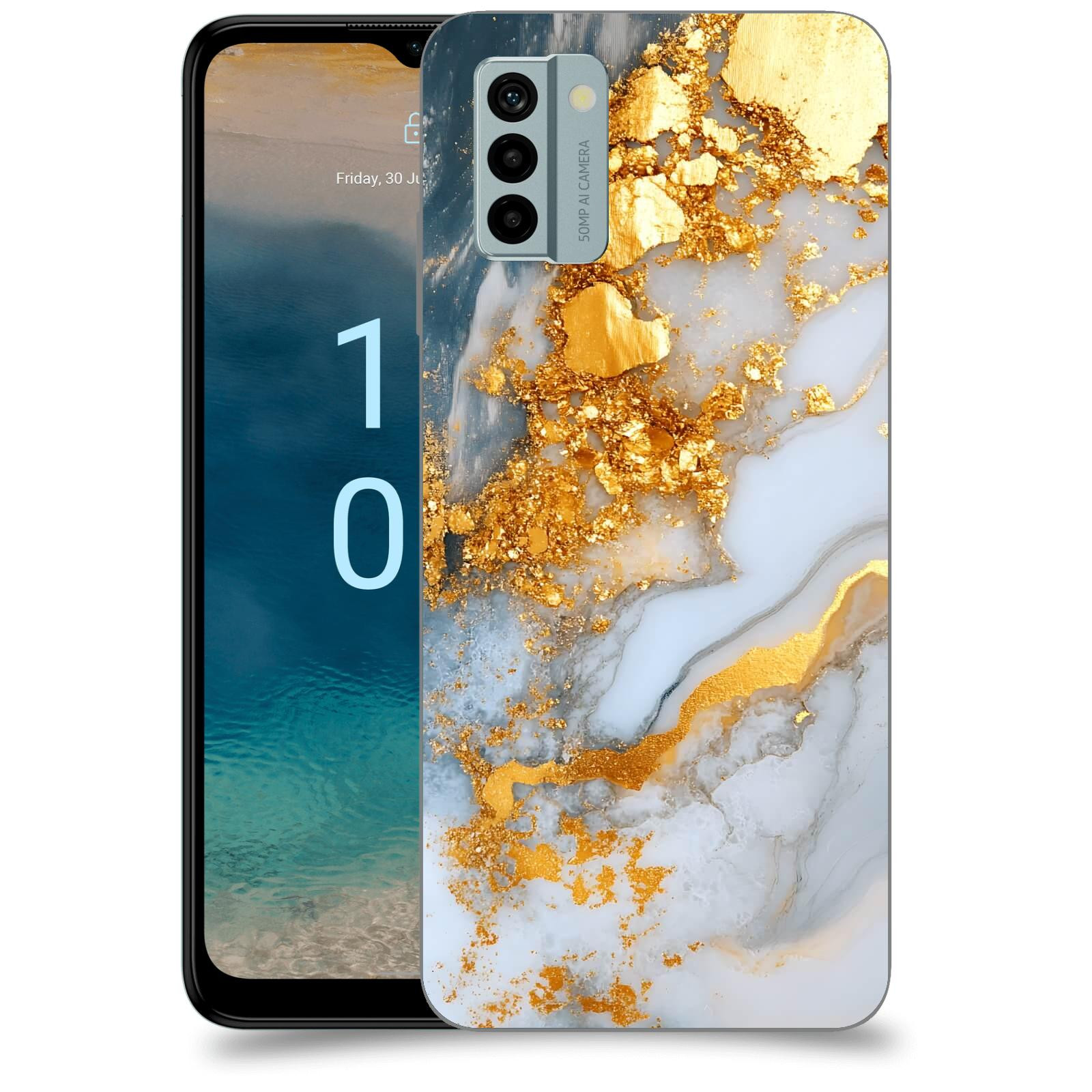 ACOVER Kryt na mobil Nokia G22 - Liquid Gold VII