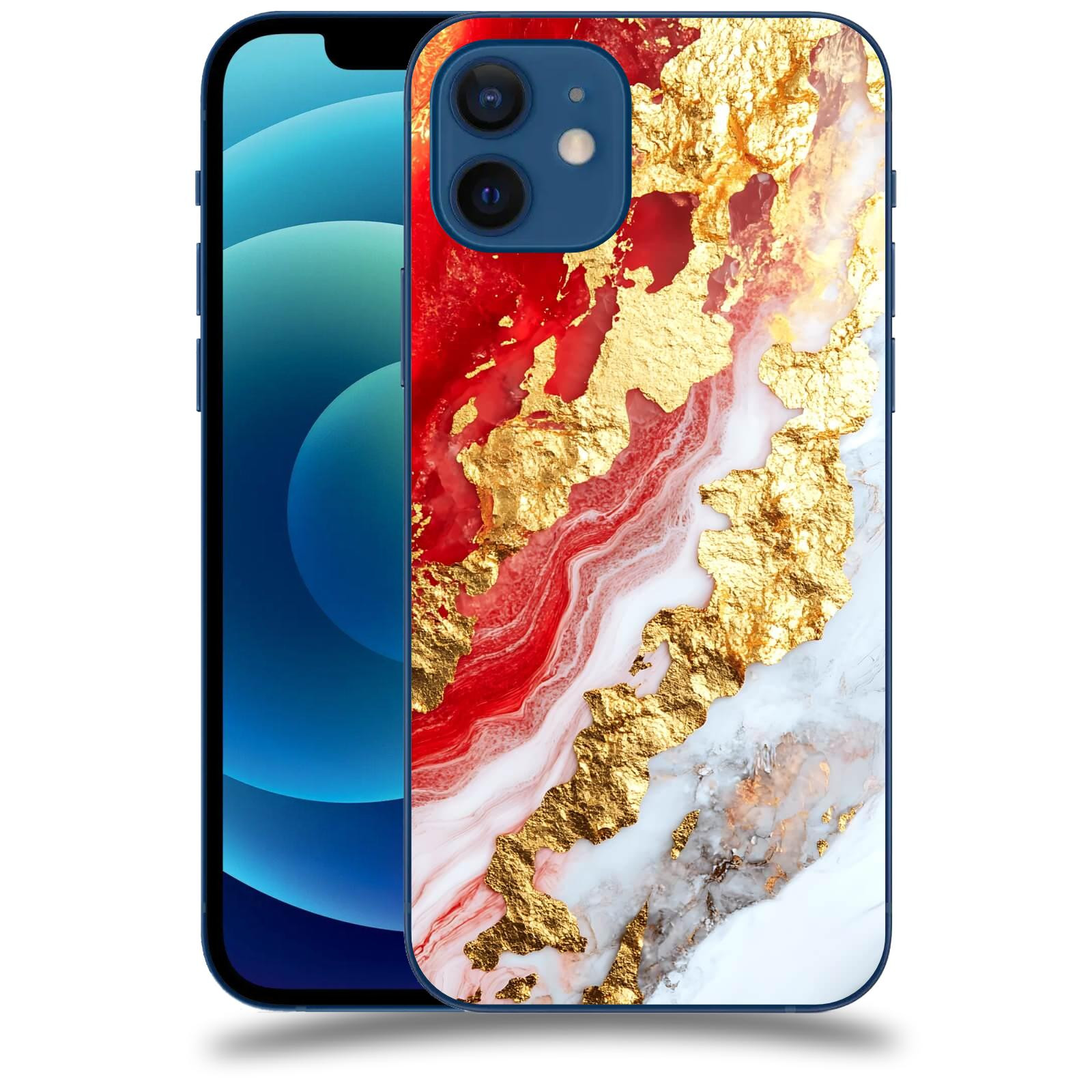 ACOVER Kryt na mobil Apple iPhone 12 - Golden Blood II