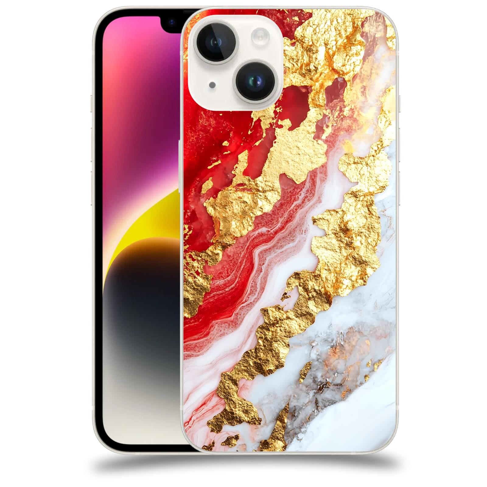 ACOVER Kryt na mobil Apple iPhone 14 - Golden Blood II