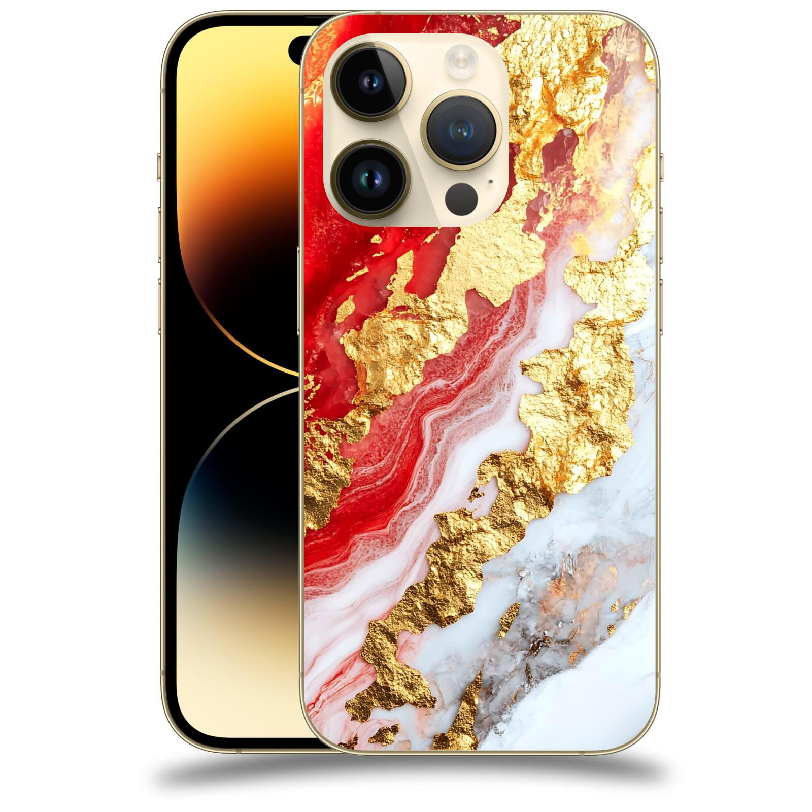 ACOVER Kryt na mobil Apple iPhone 14 Pro - Golden Blood II