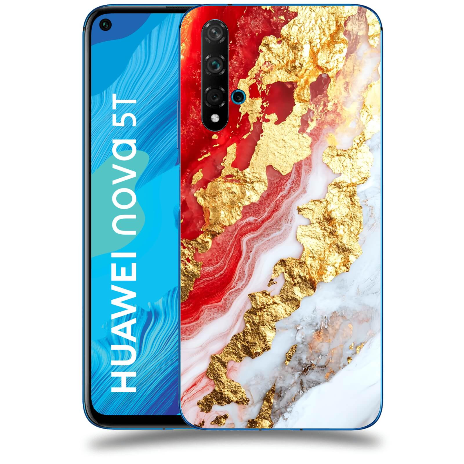 ACOVER Kryt na mobil Huawei Nova 5T - Golden Blood II