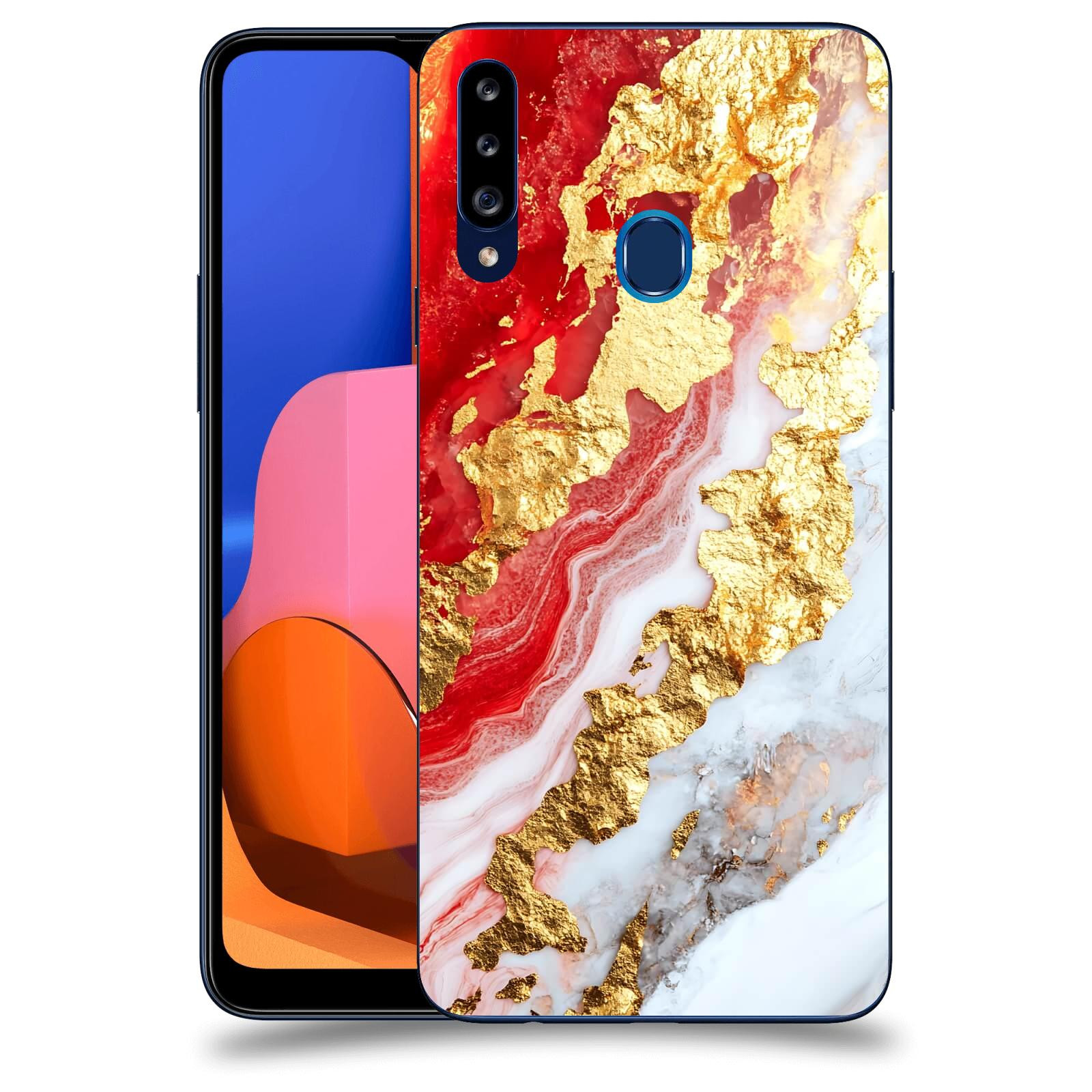 ACOVER Kryt na mobil Samsung Galaxy A20s - Golden Blood II