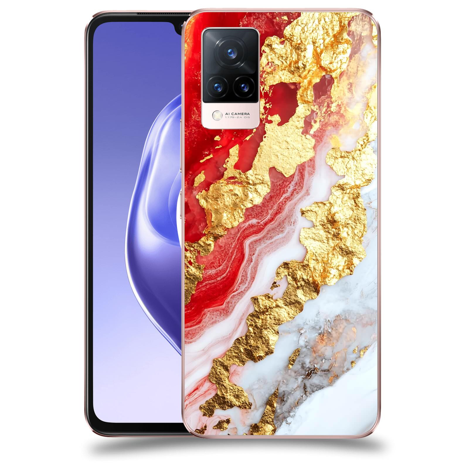 ACOVER Kryt na mobil Vivo V21 5G - Golden Blood II