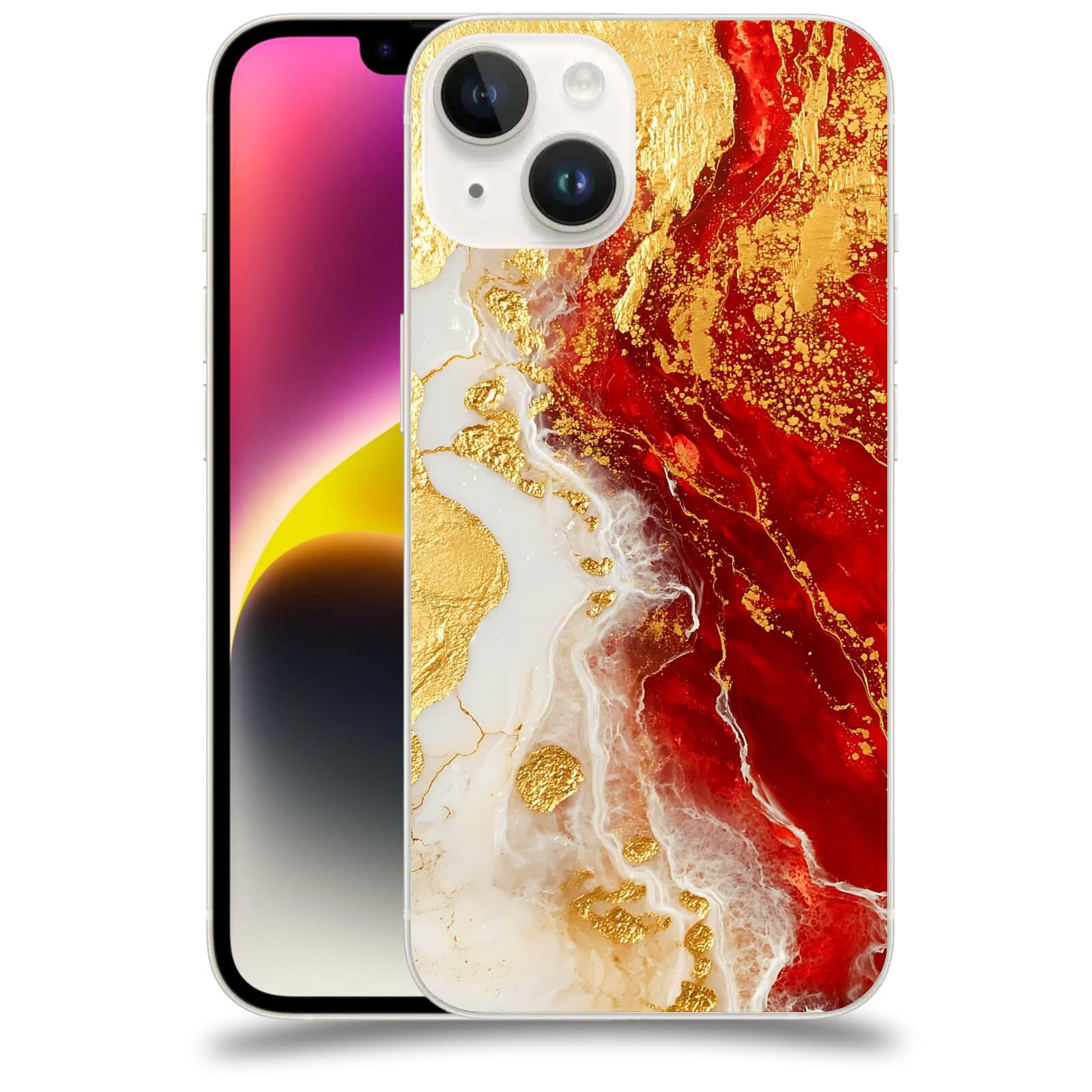 ACOVER Kryt na mobil Apple iPhone 14 - Golden Blood III