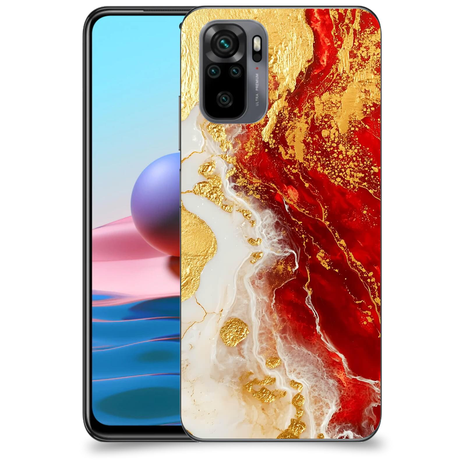ACOVER Kryt na mobil Xiaomi Redmi Note 10 - Golden Blood III