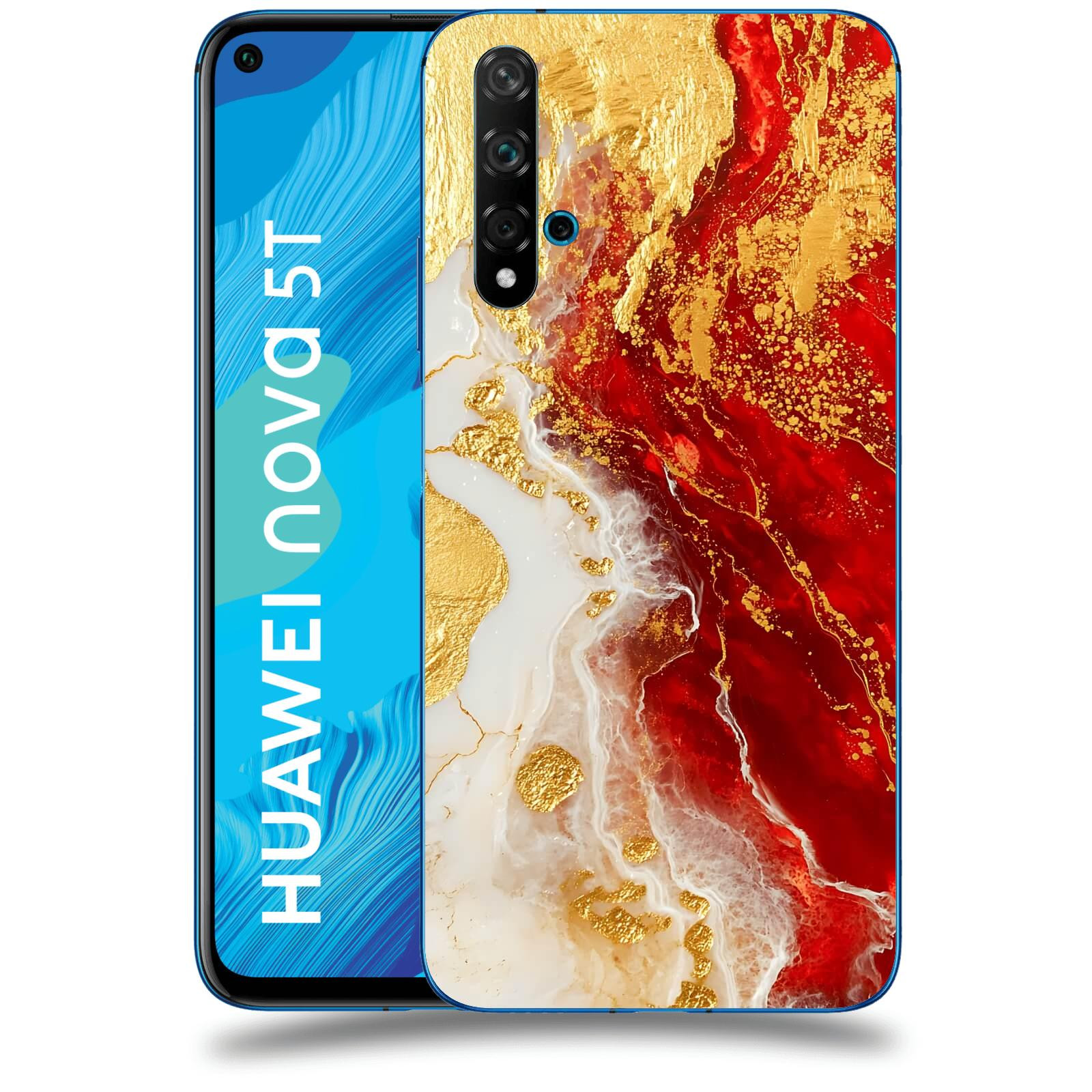 ACOVER Kryt na mobil Huawei Nova 5T - Golden Blood III