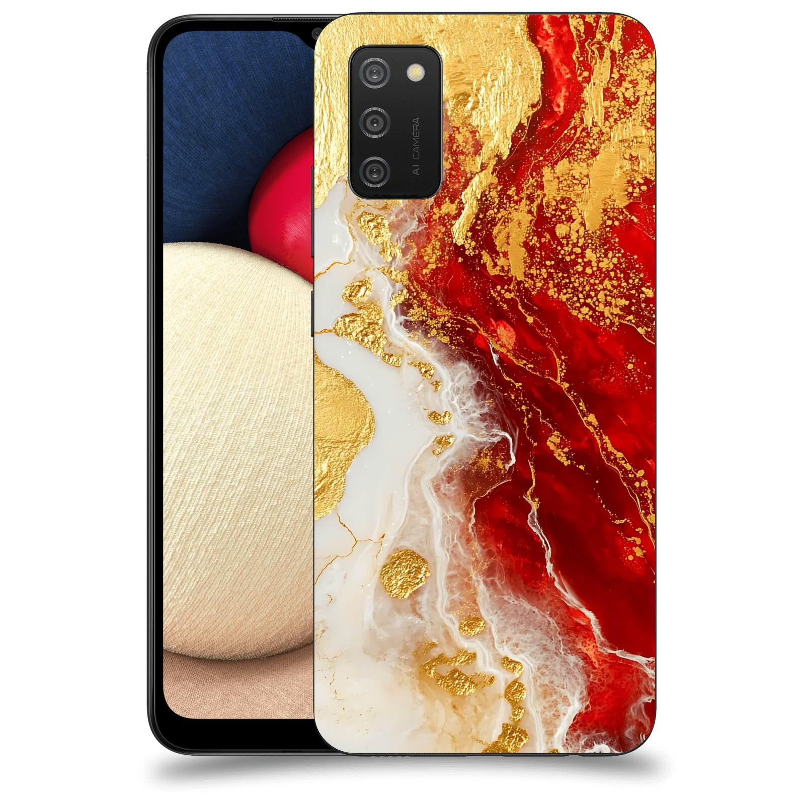 ACOVER Kryt na mobil Samsung Galaxy A02s A025G - Golden Blood III