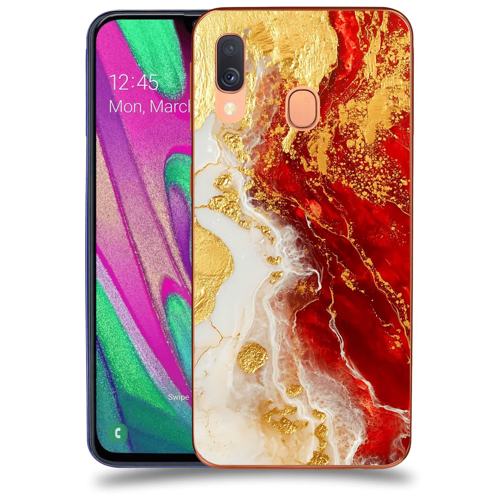 ACOVER Kryt na mobil Samsung Galaxy A40 A405F - Golden Blood III