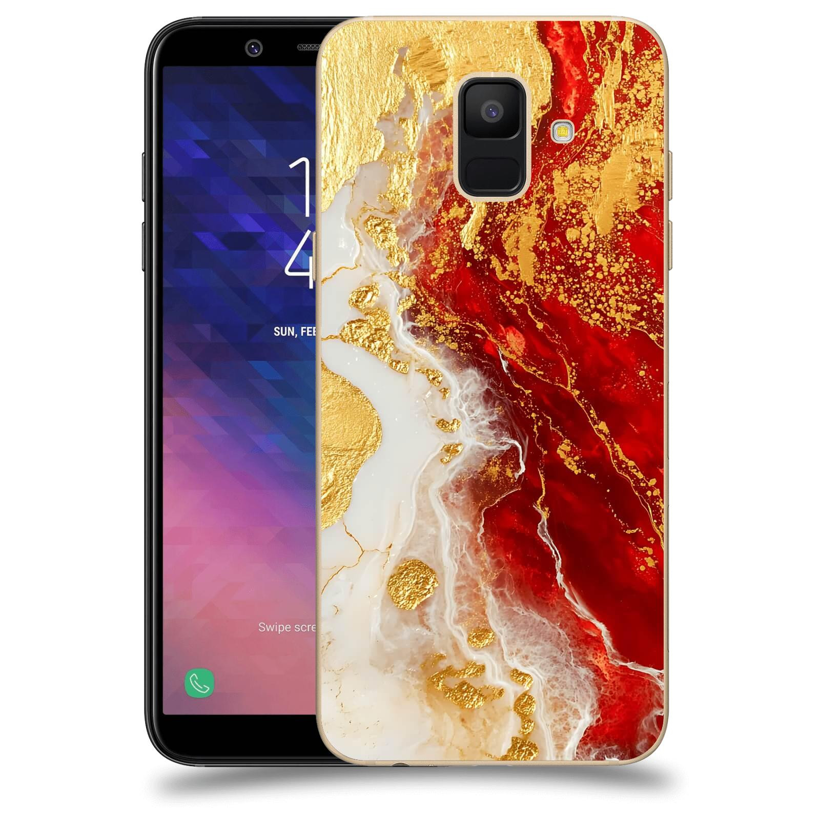 ACOVER Kryt na mobil Samsung Galaxy A6 A600F - Golden Blood III