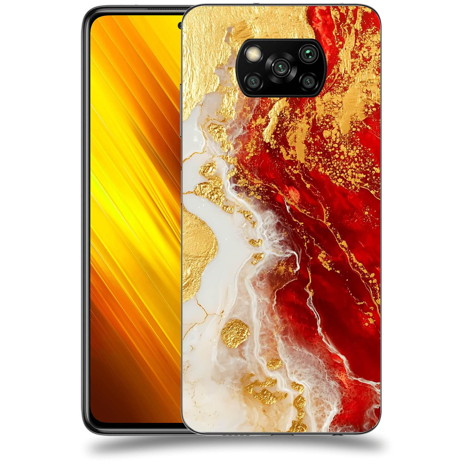 ACOVER Kryt na mobil Xiaomi Poco X3 - Golden Blood III