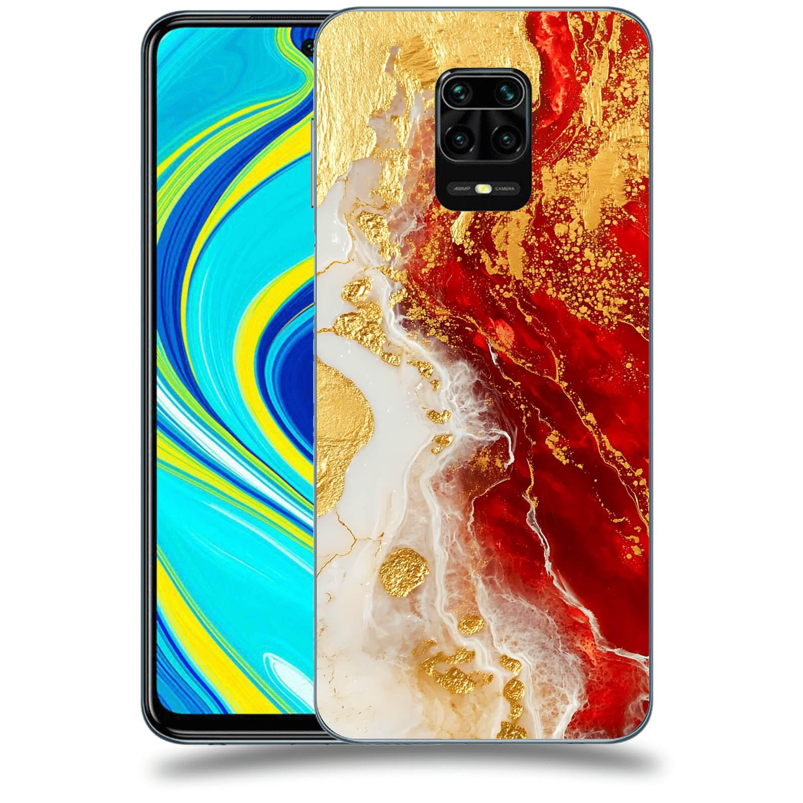 ACOVER Kryt na mobil Xiaomi Redmi Note 9S - Golden Blood III